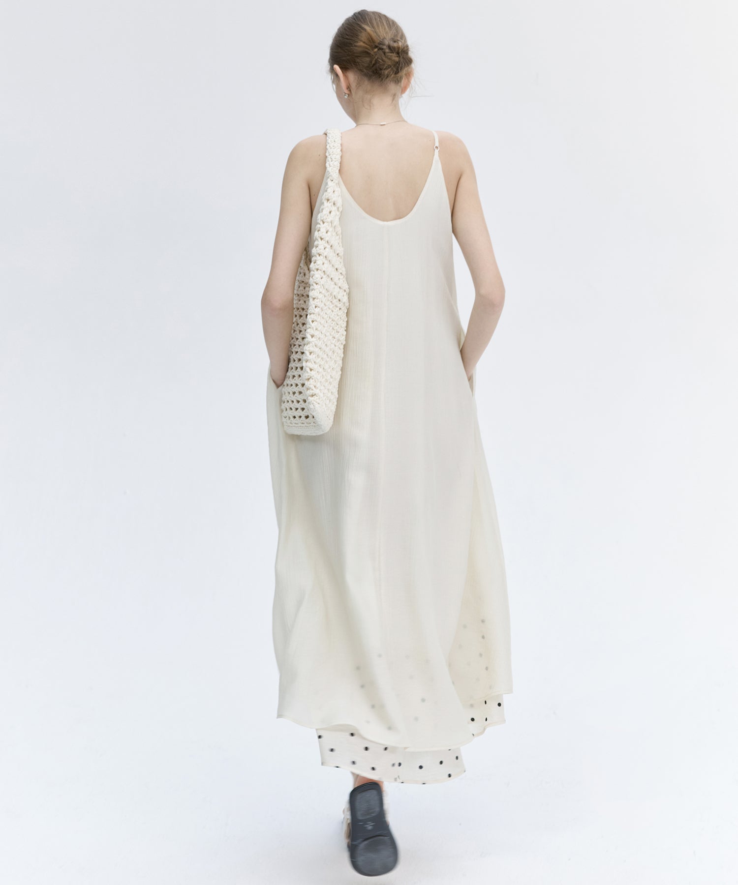 Layered Sheer Cami Long Dress