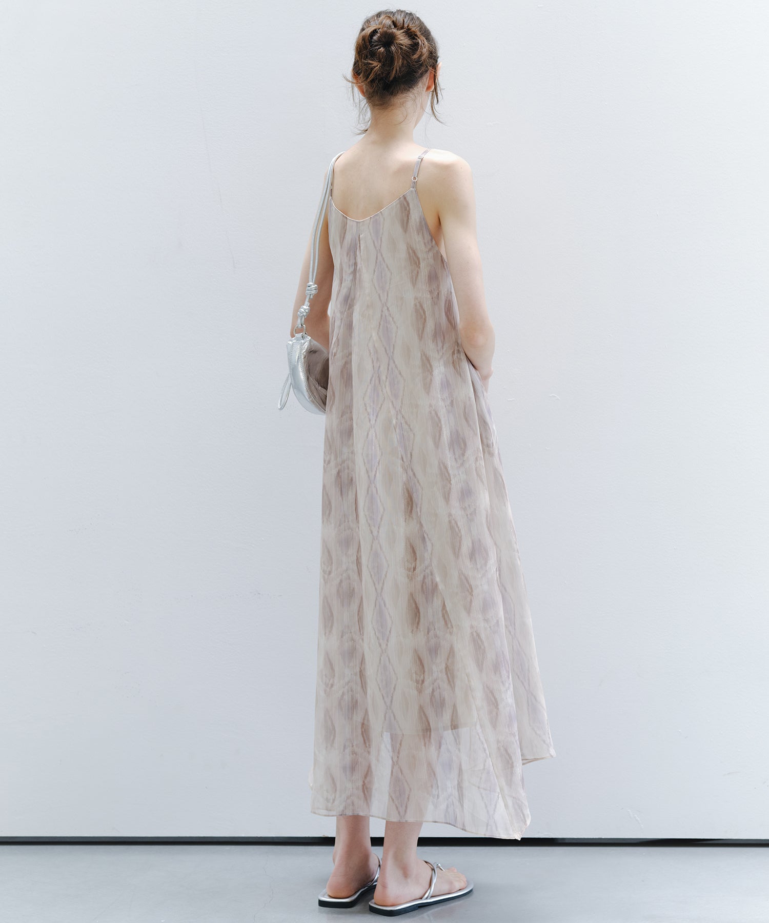 「7月上旬~中旬出荷」Abstract Art Print Cami Dress