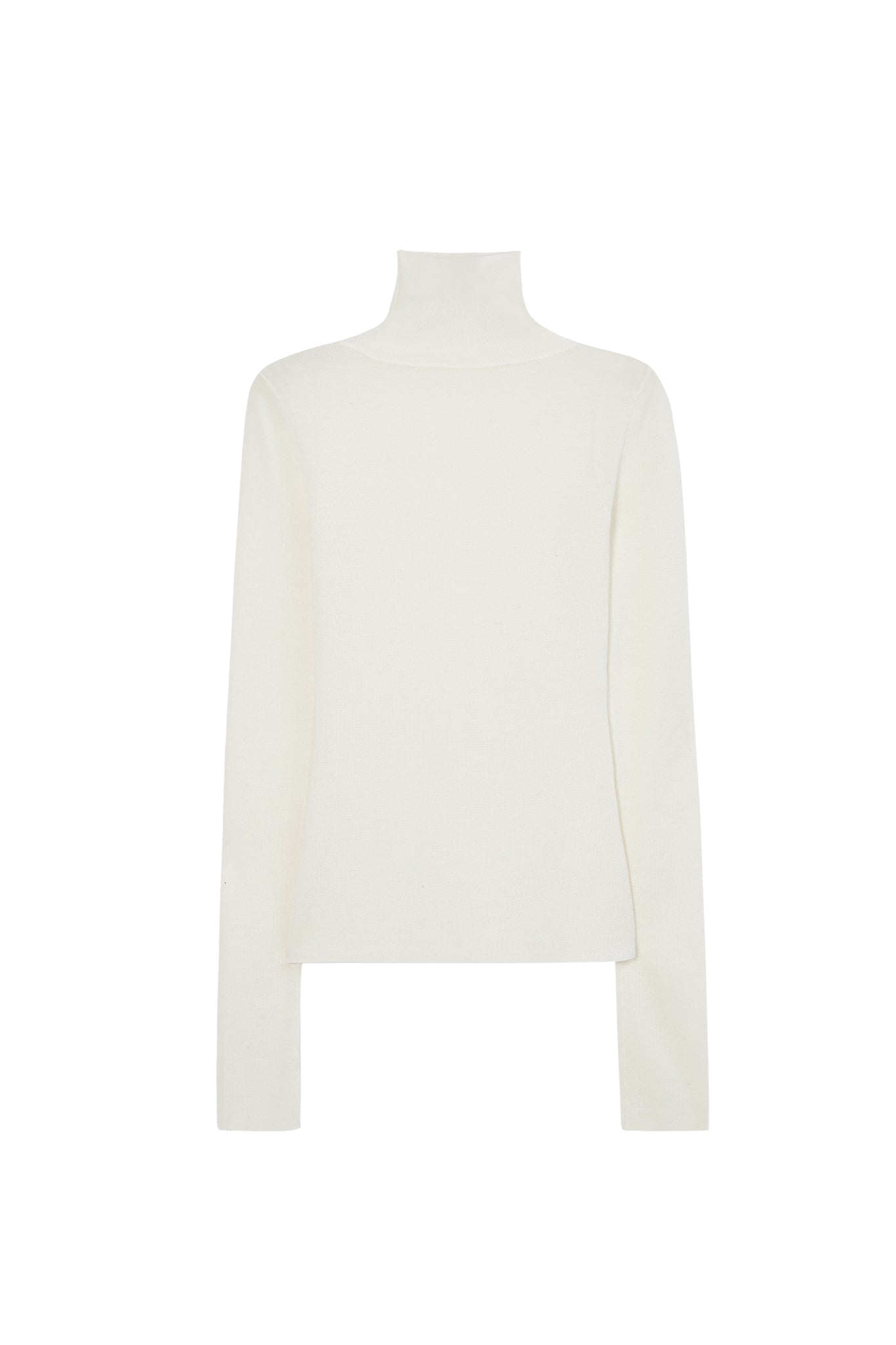 Contrast Panel Turtleneck Top