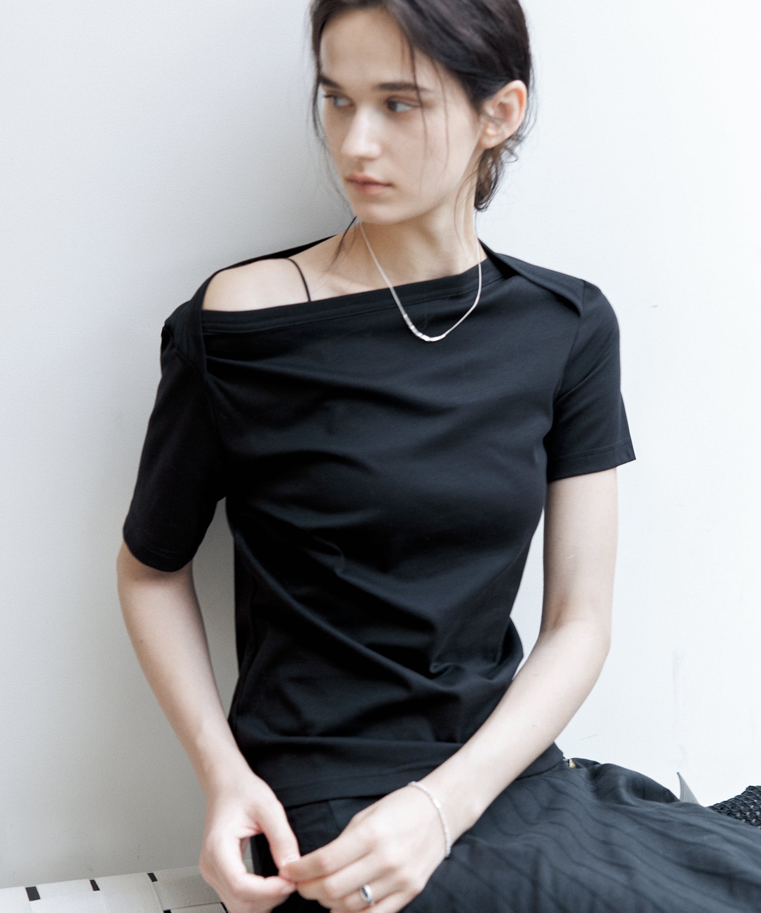 Supima Cotton Boat Neck T-Shirt