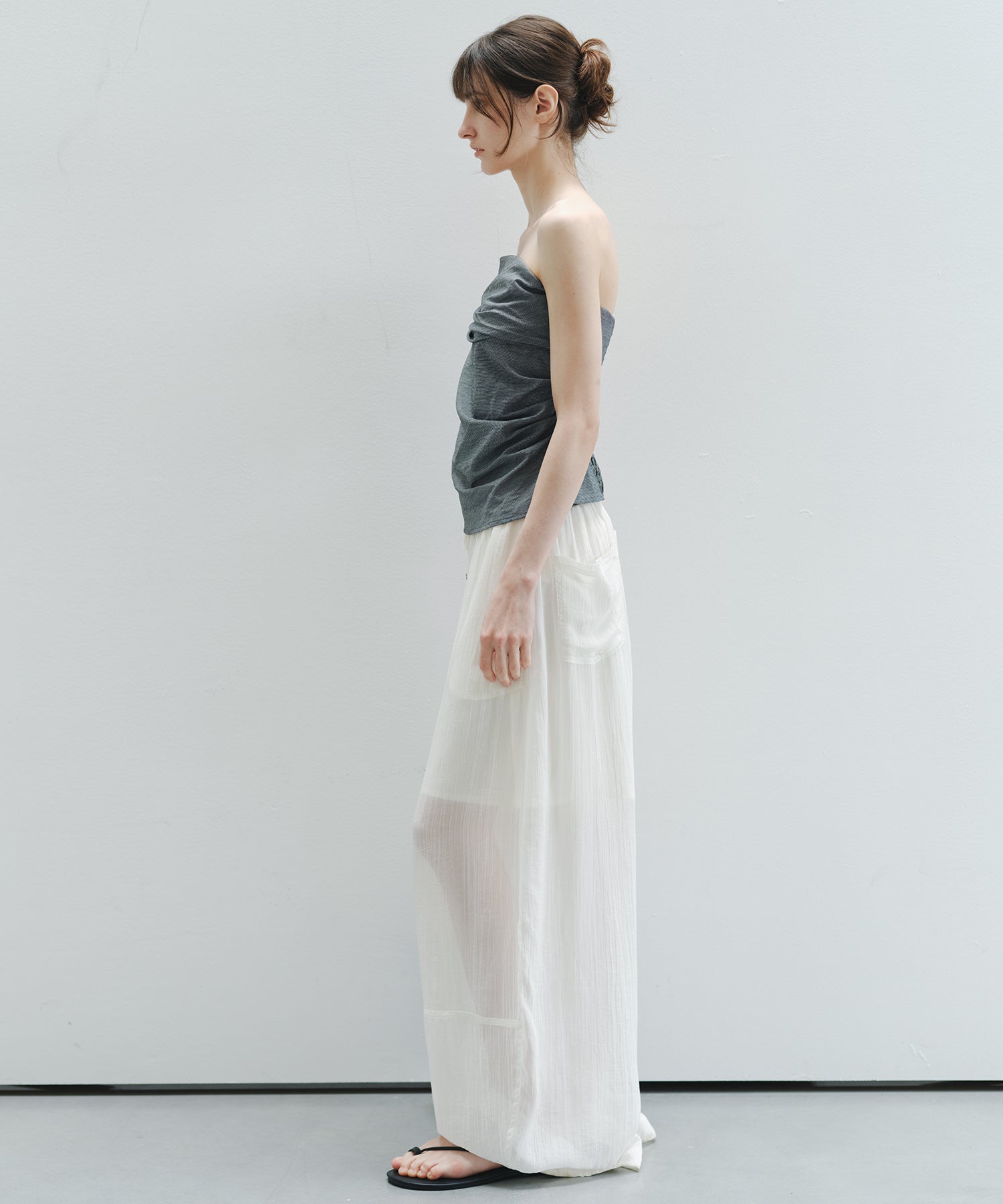 「7月上旬~中旬出荷」Shirred Bandeau Top