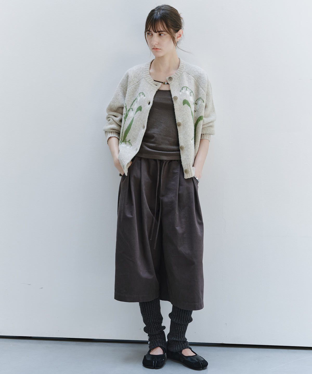 「10月下旬出荷予定」Lily of the Valley Jacquard Knit Cardigan