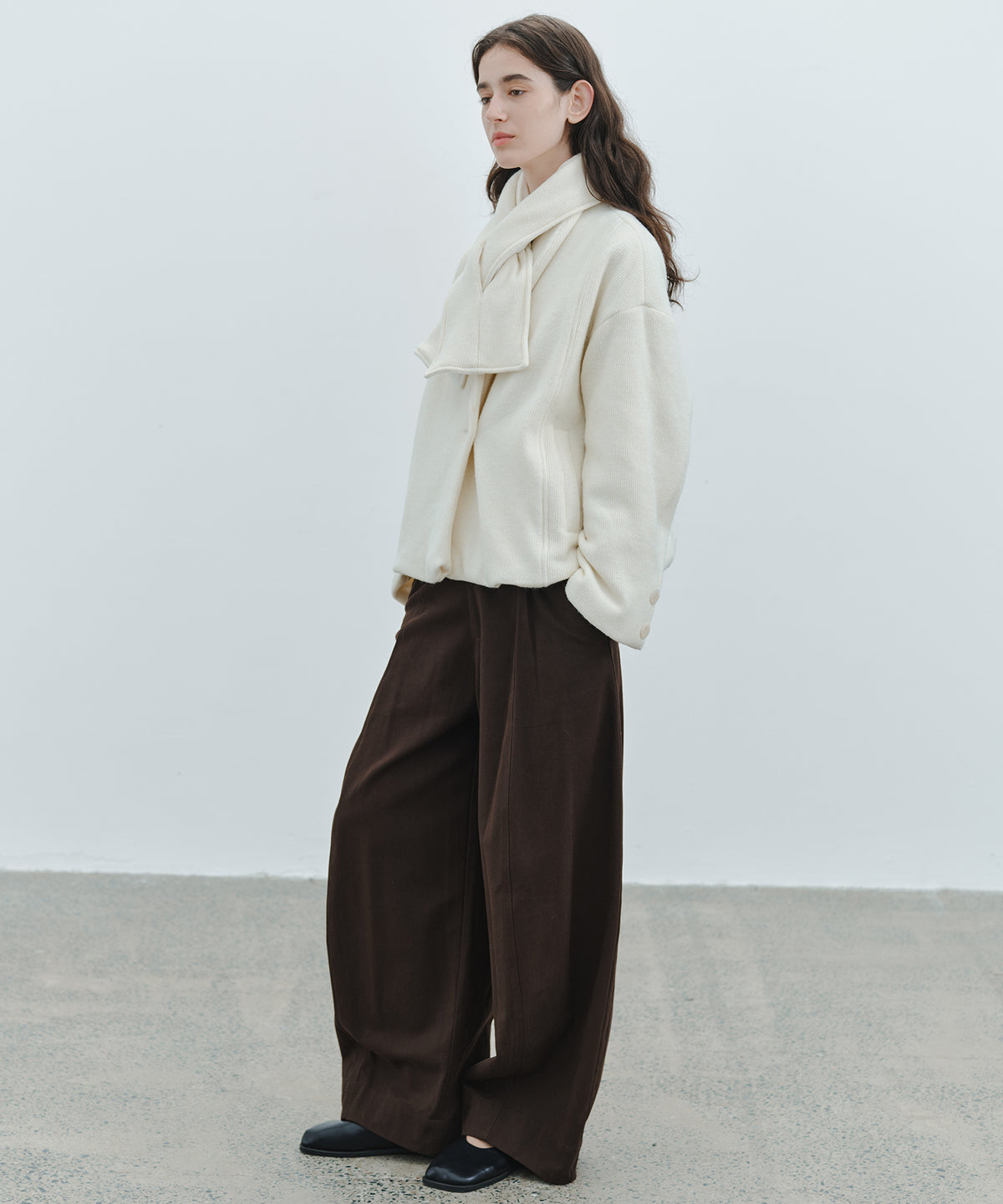「10月下旬出荷予定」Oversized Cape Short Coat