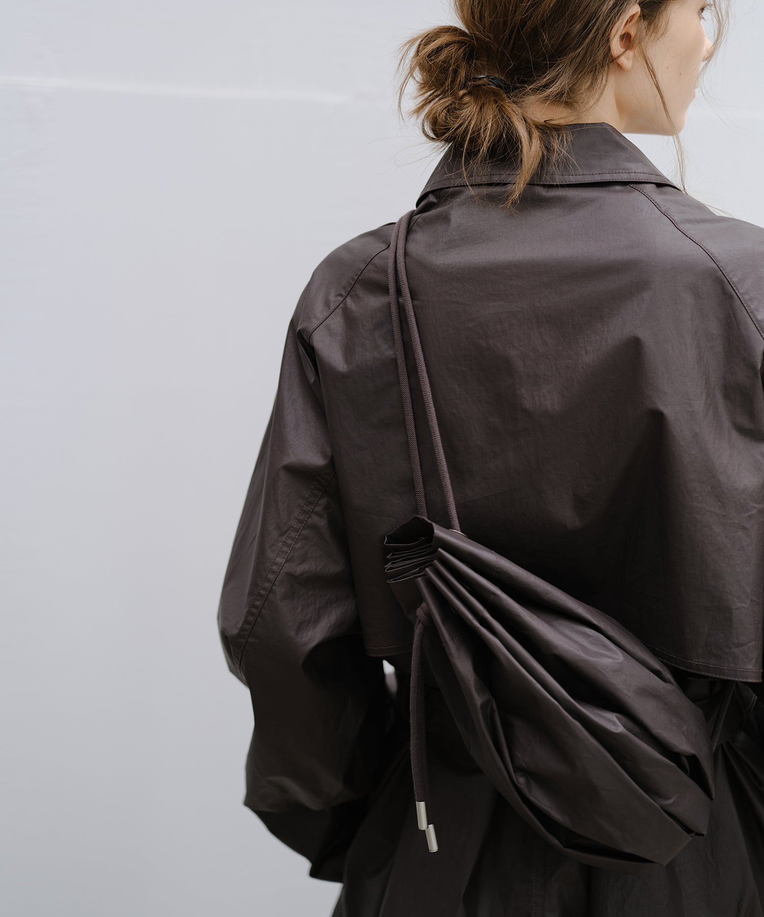 "Shipping from late February to early March" Drawstring Gathered Mini Shoulder Bag