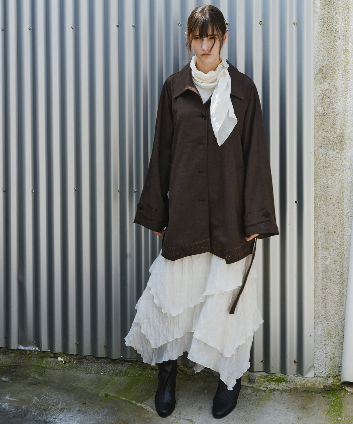 「9月下旬出荷予定」Vintage Embroidered Oversized Jacket