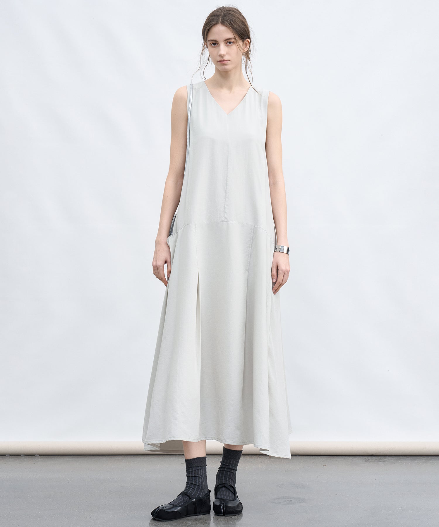 Sleeveless V-Neck A-Line Dress