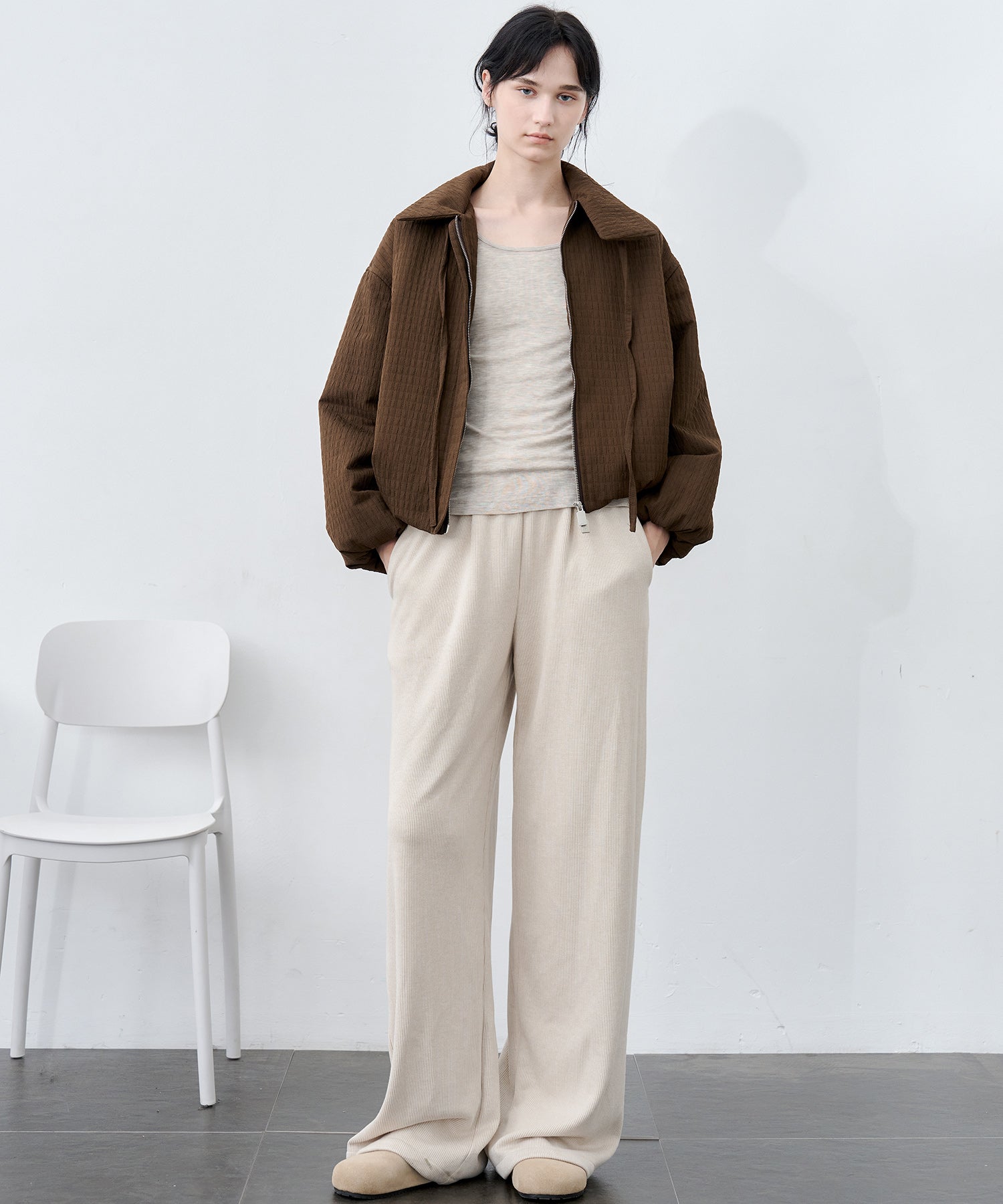 Ribbon Balloon Quilted Jacket