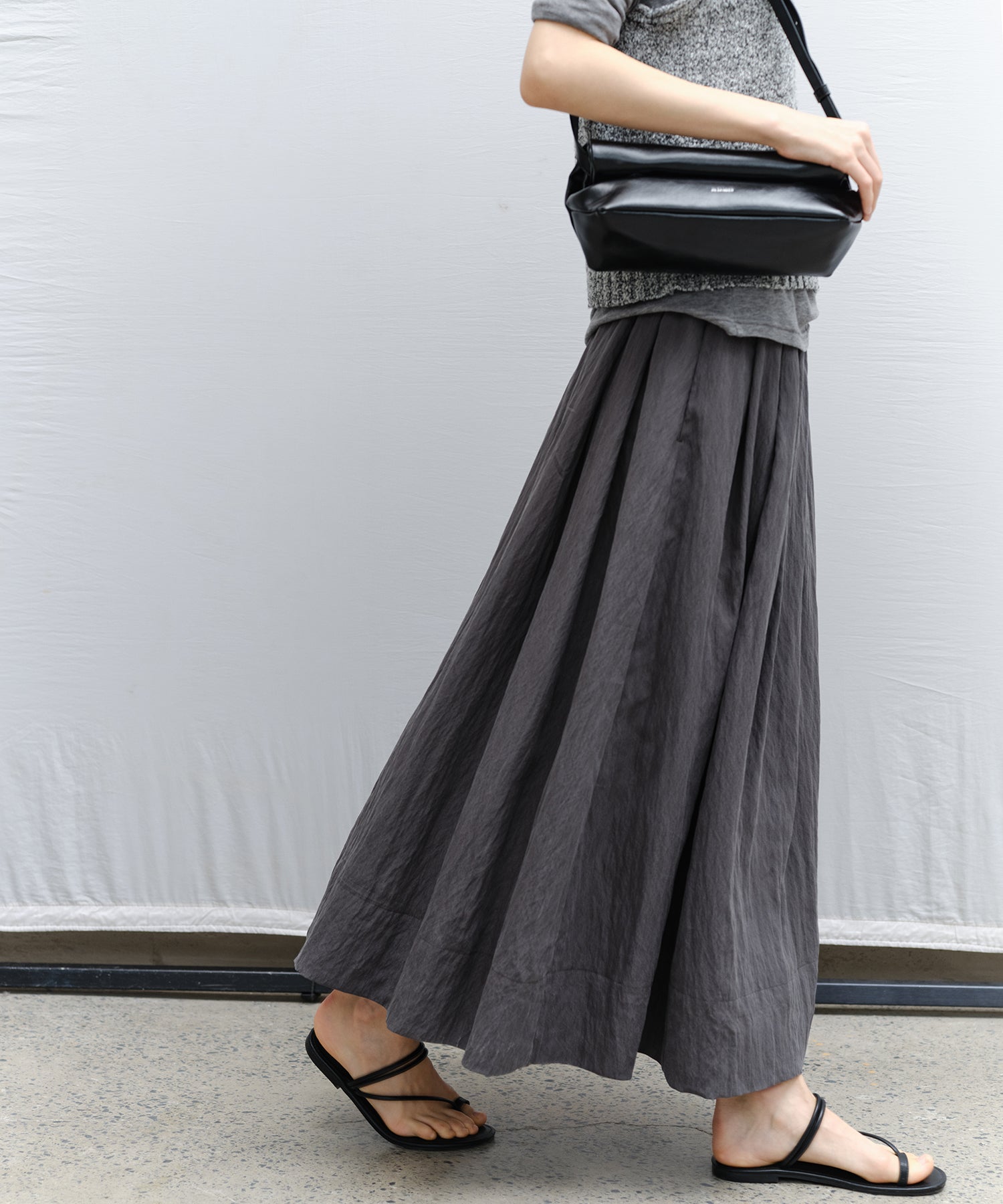 Flared Long Skirt