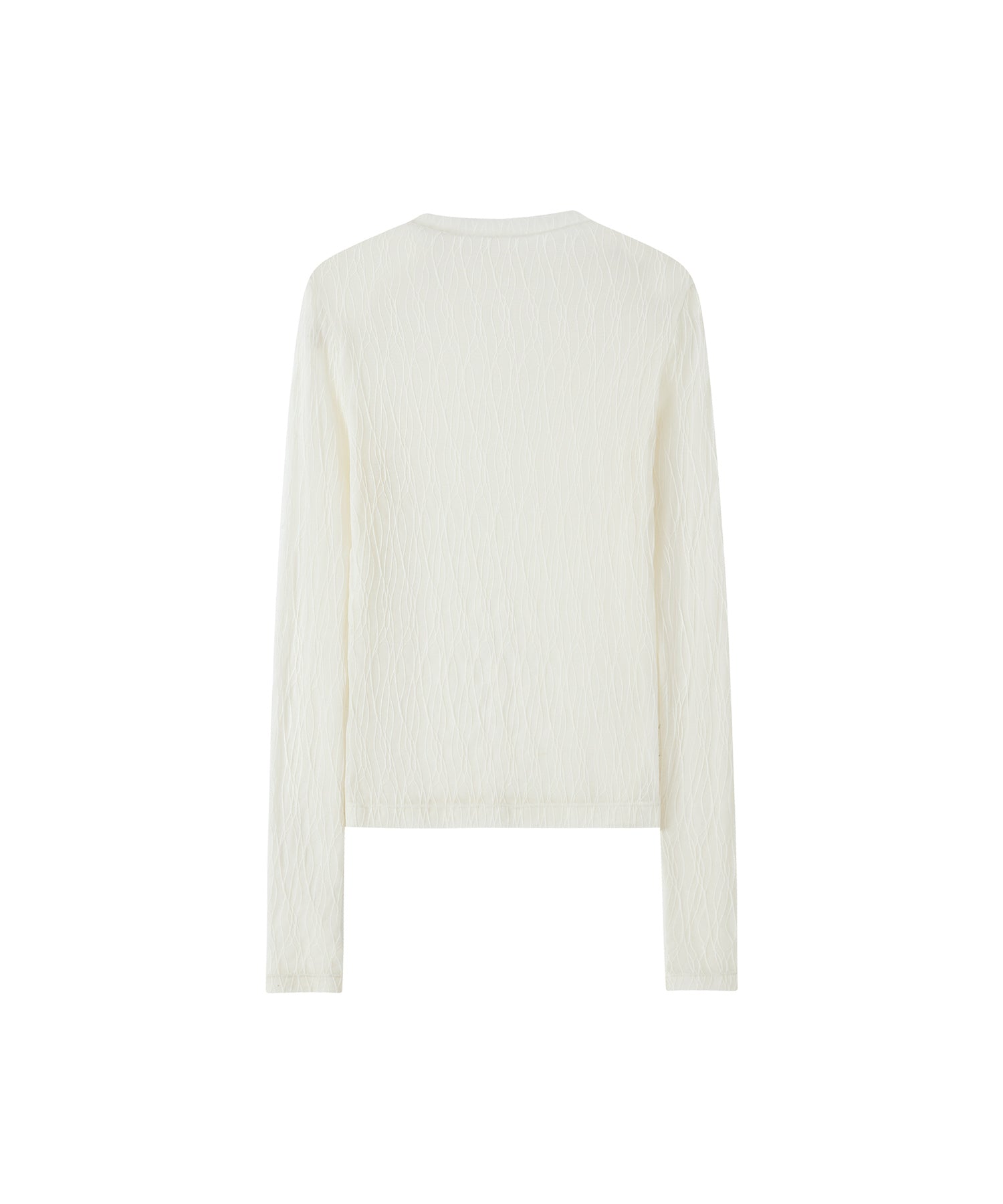 Jacquard Sheer Boat Neck Top