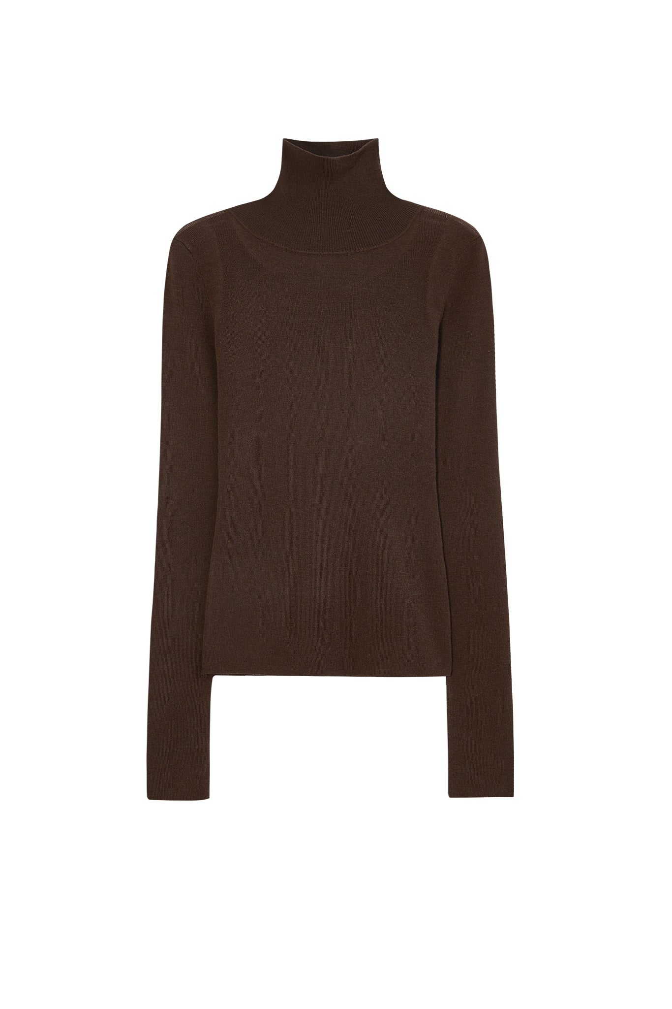 Contrast Panel Turtleneck Top