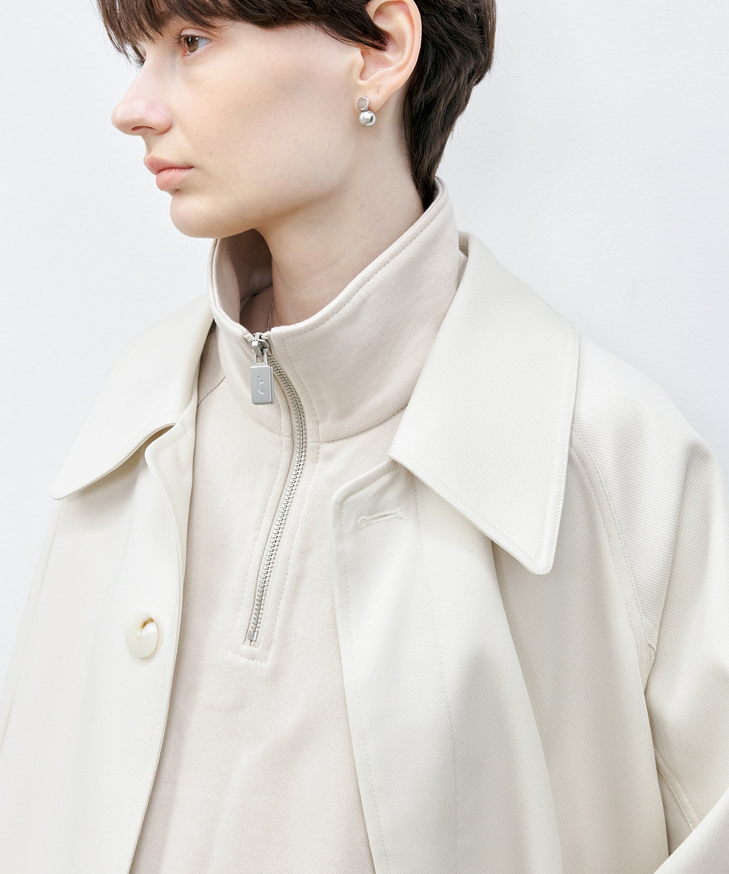 Half-Zip Over Size Pullover