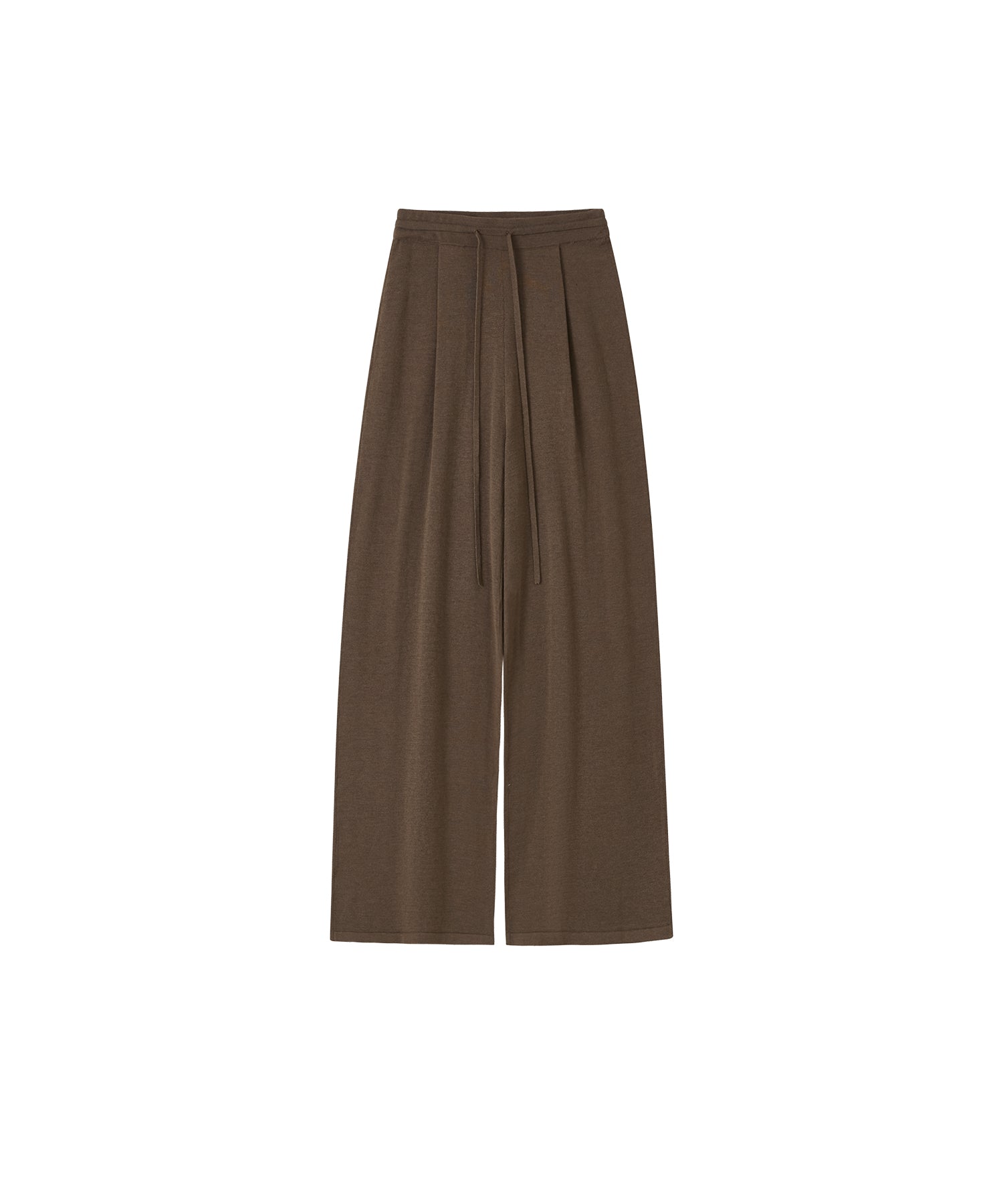 Waist Tuck Knit Wide-Leg Pants