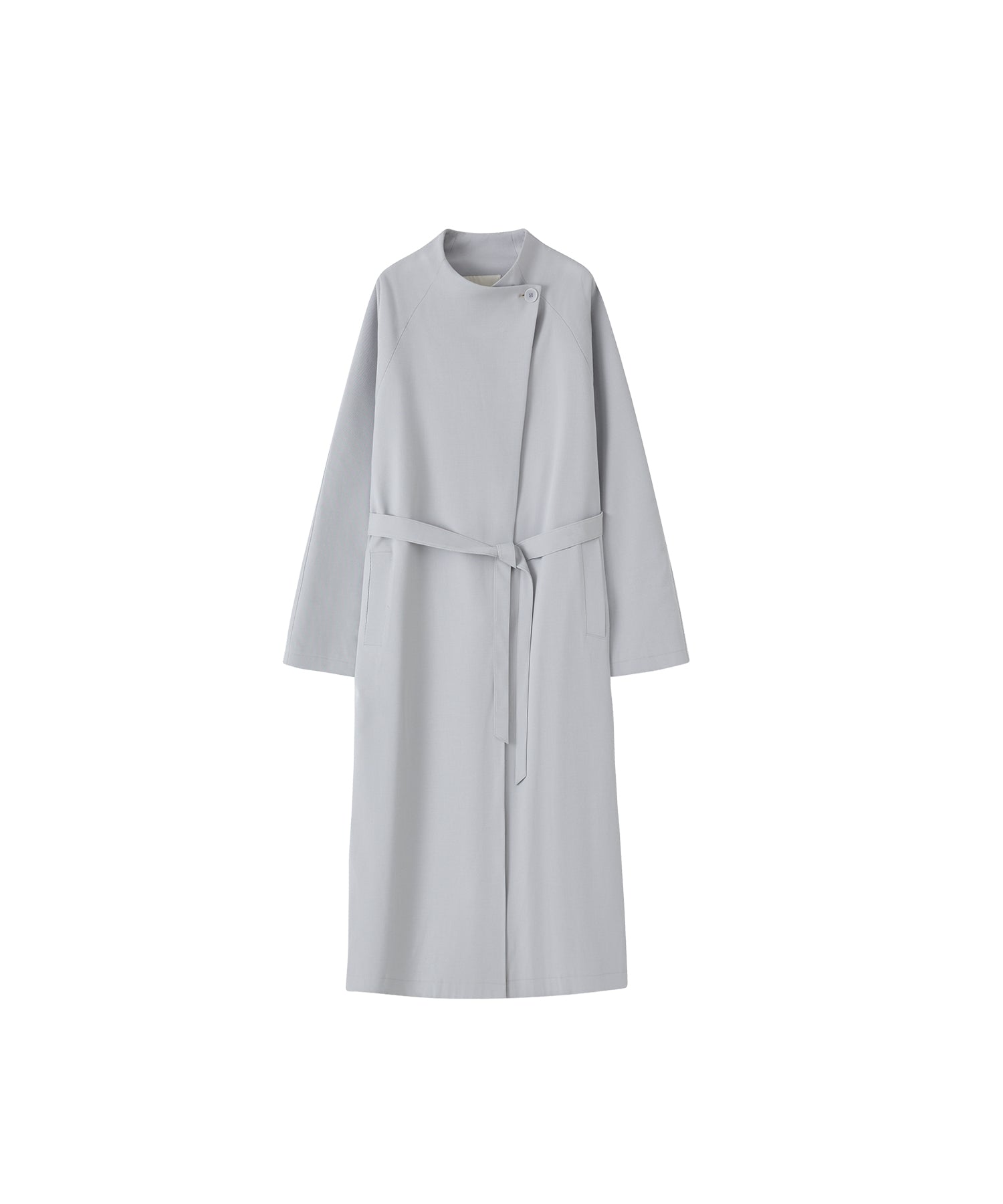 Drape Neck Oversized Trench Coat