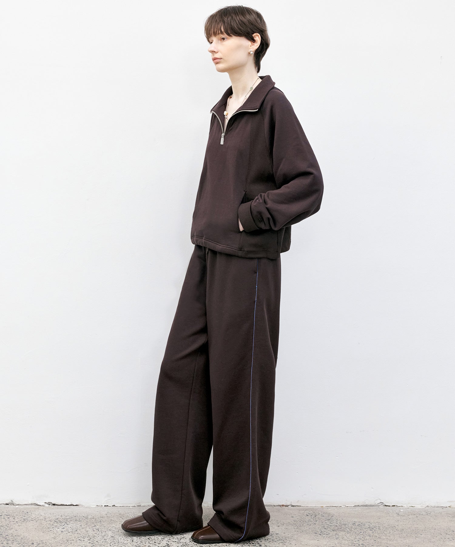 Side Stripe Design Loose Fit Straight Sweatpants