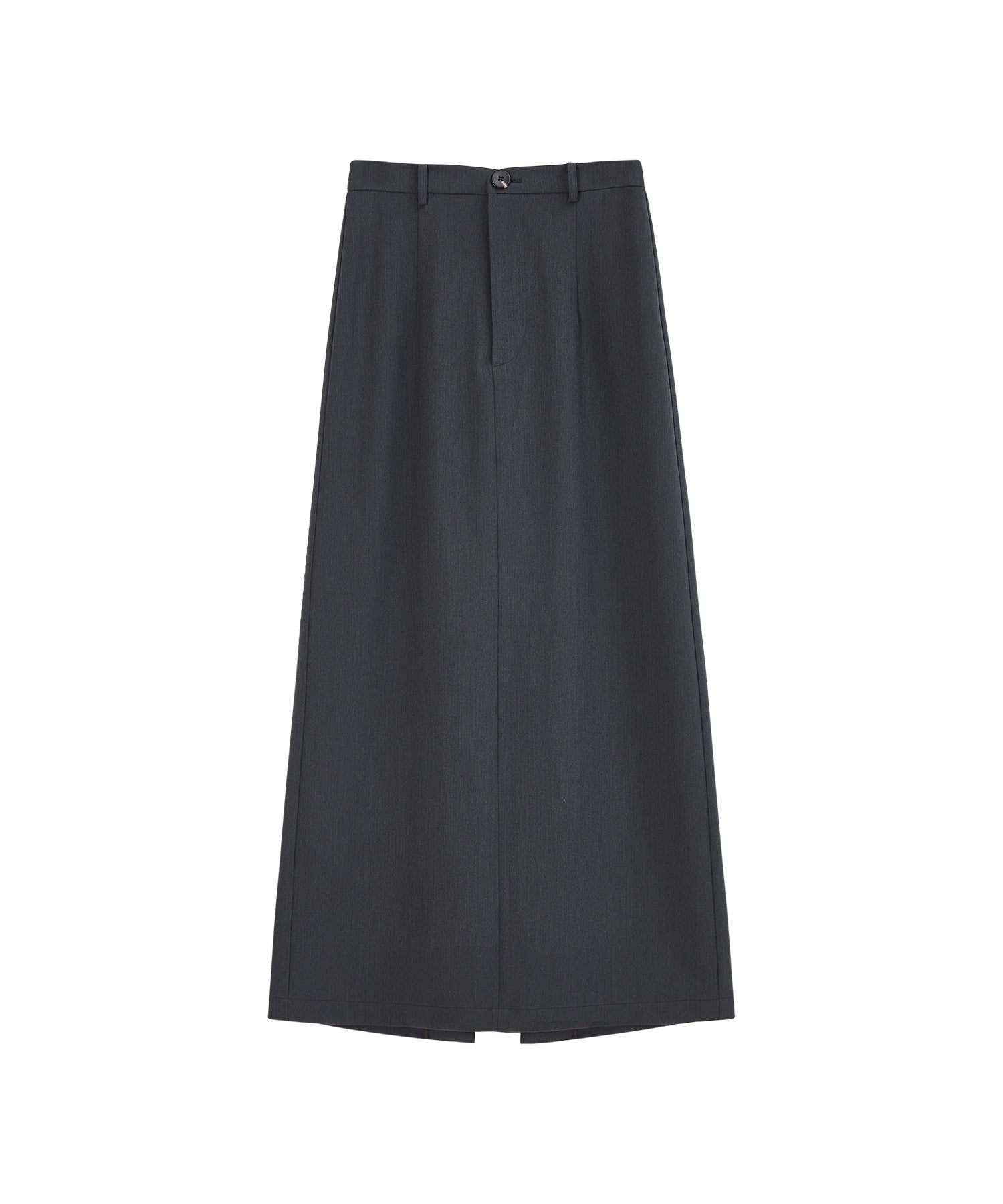 Back-slit maxi skirt