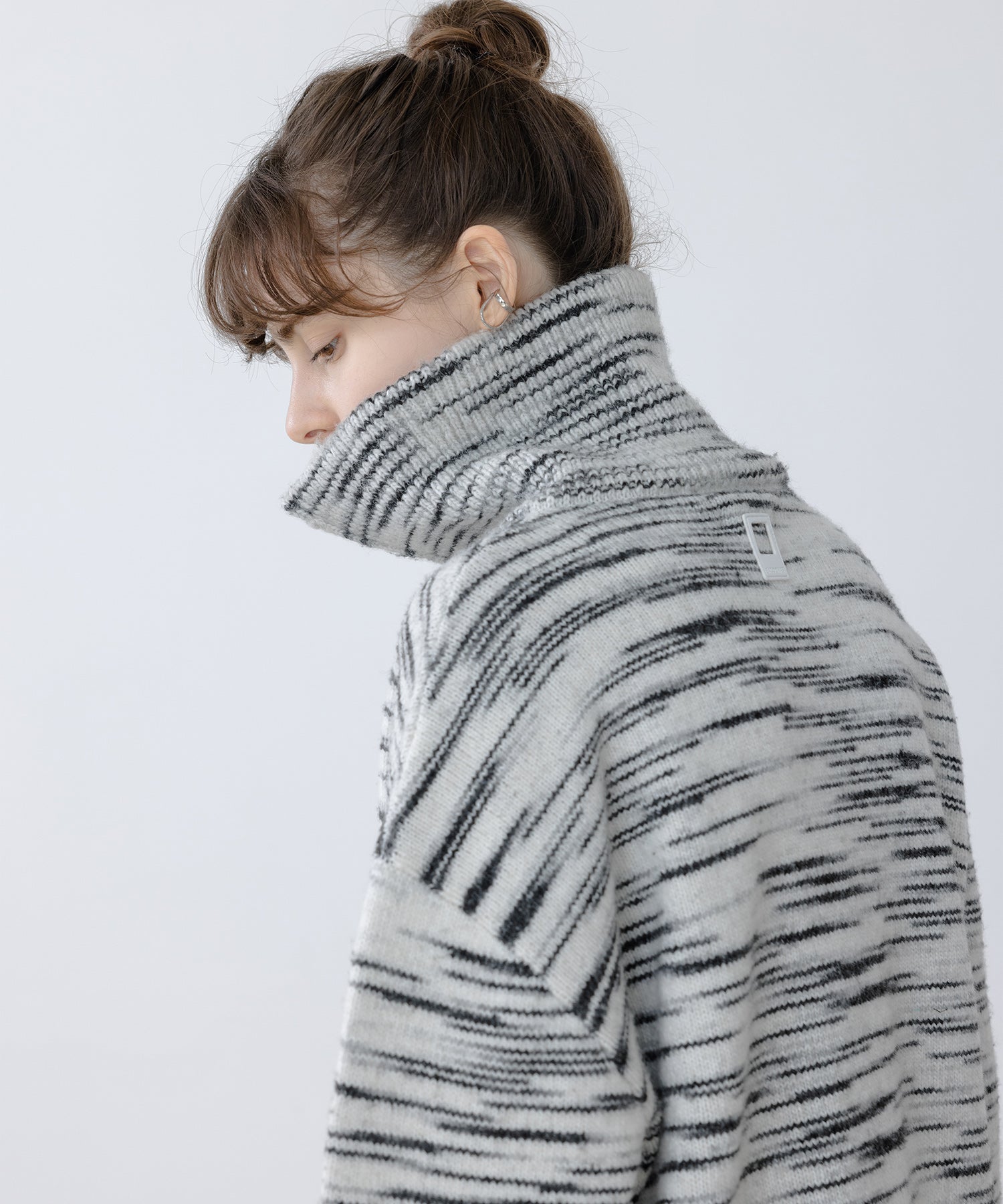 Half-Zip Oversized Polo Knit Pullover