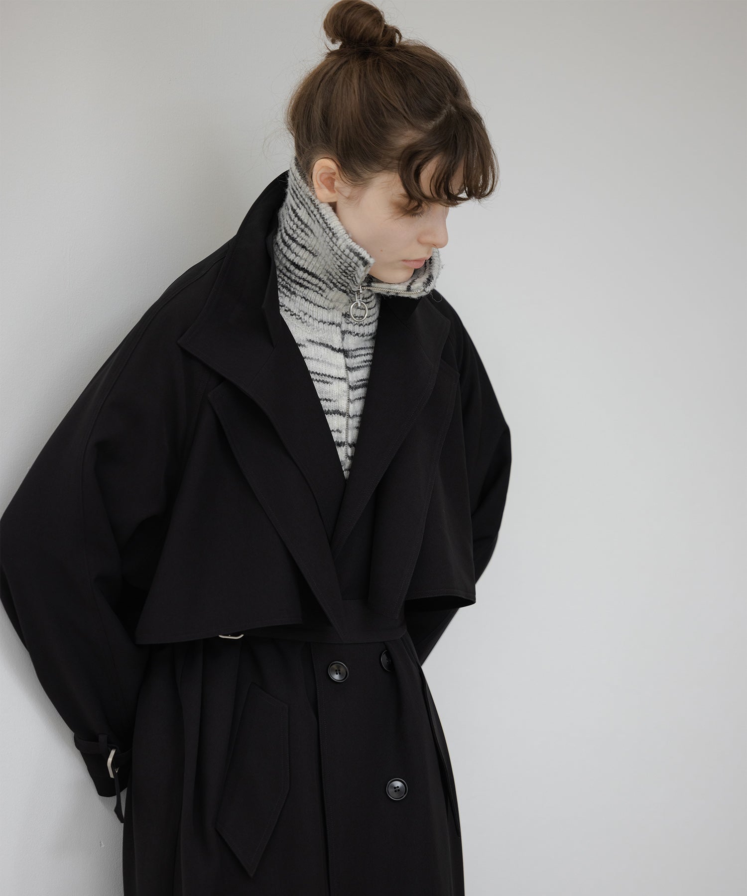 Half-Zip Oversized Polo Knit Pullover