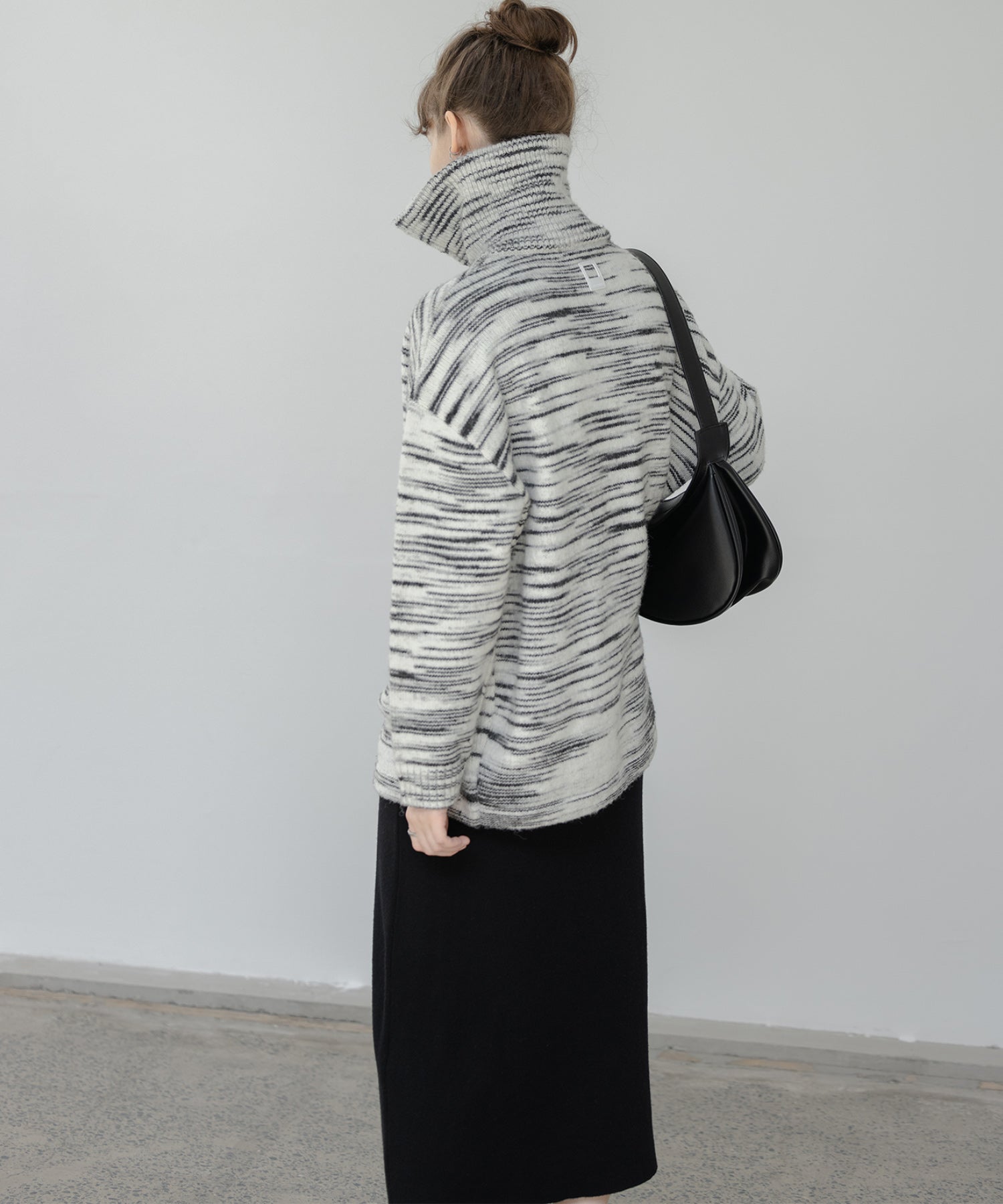 Half-Zip Oversized Polo Knit Pullover