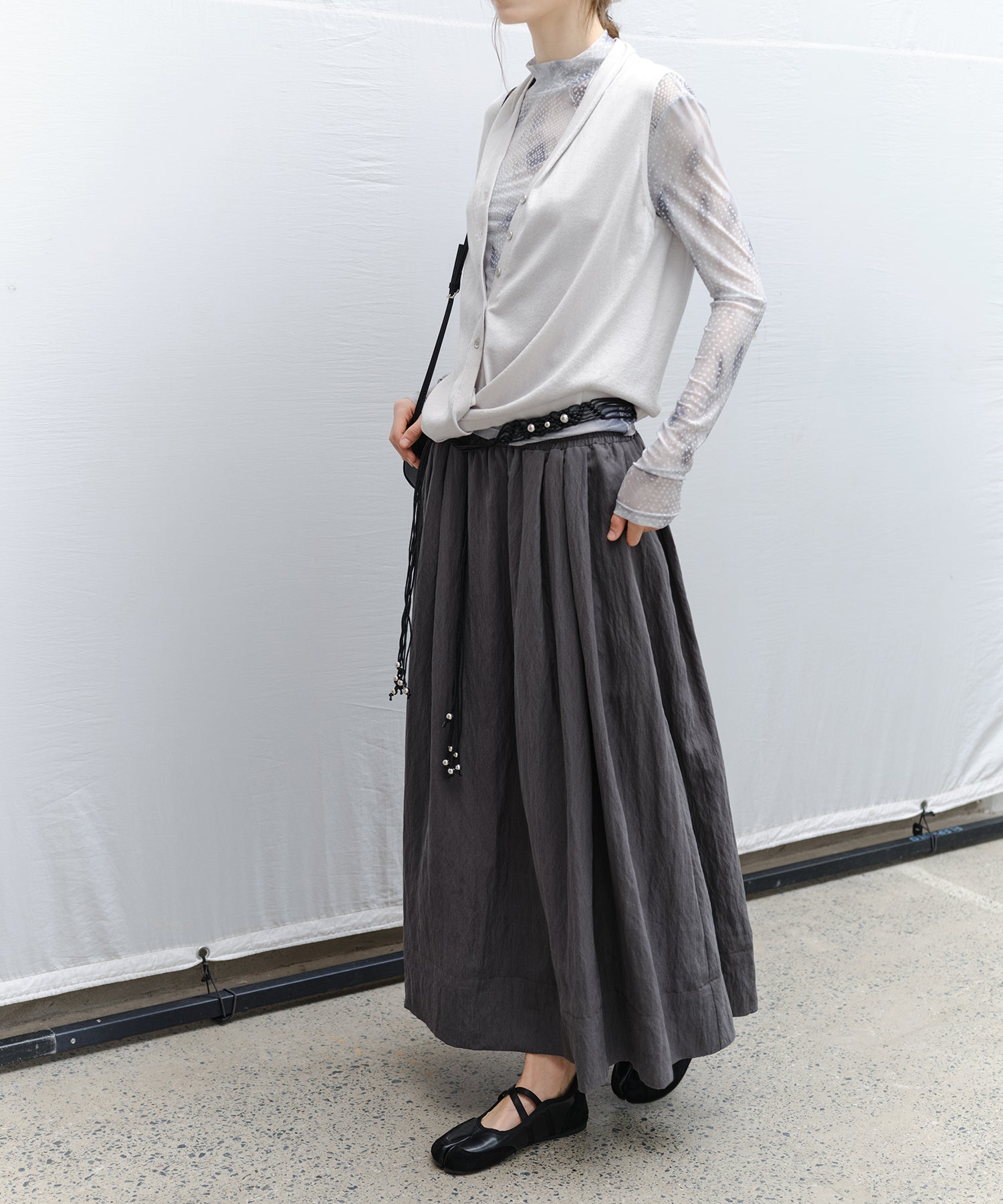Flared Long Skirt