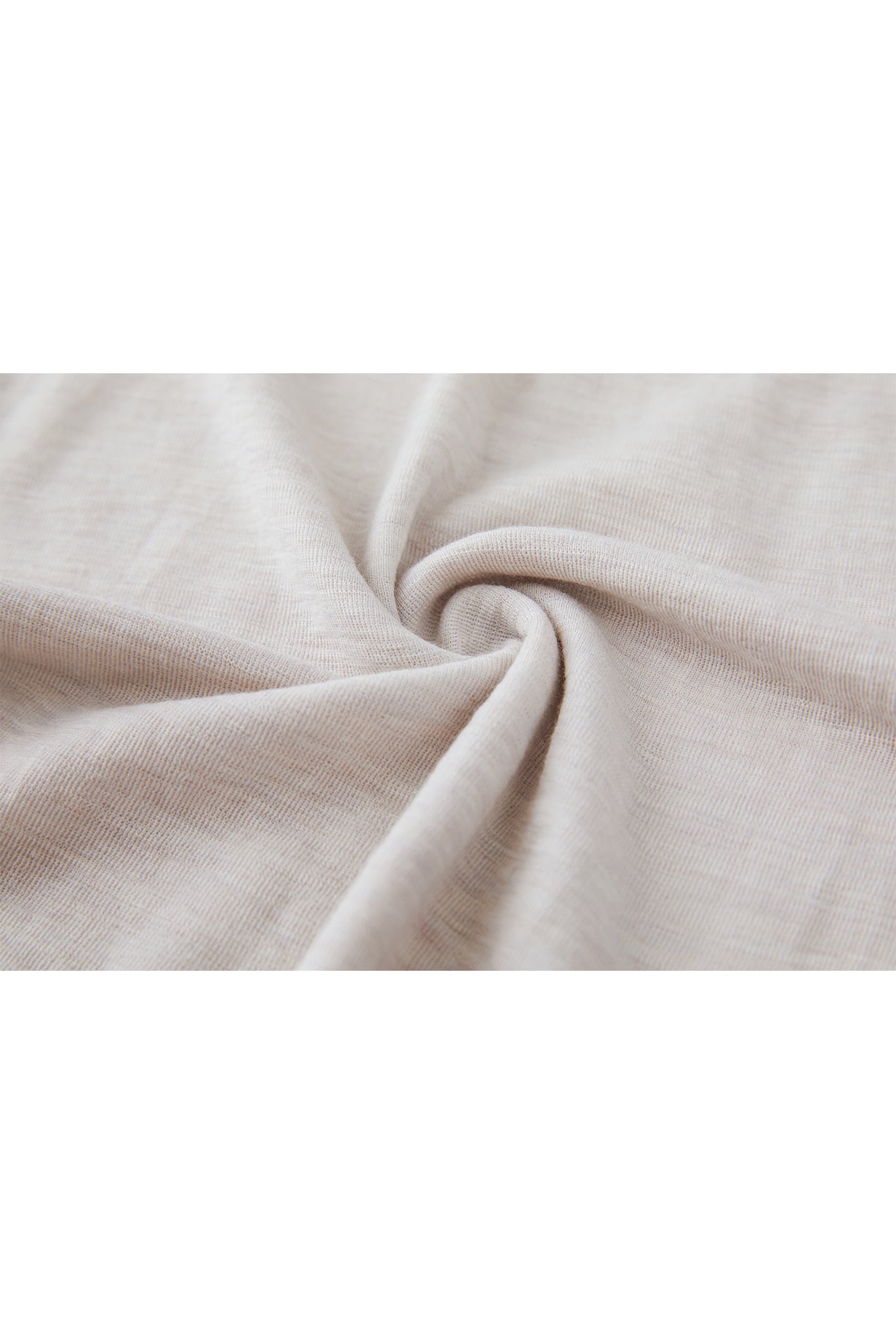 Draped Texture Wool Turtleneck Long Sleeve Top