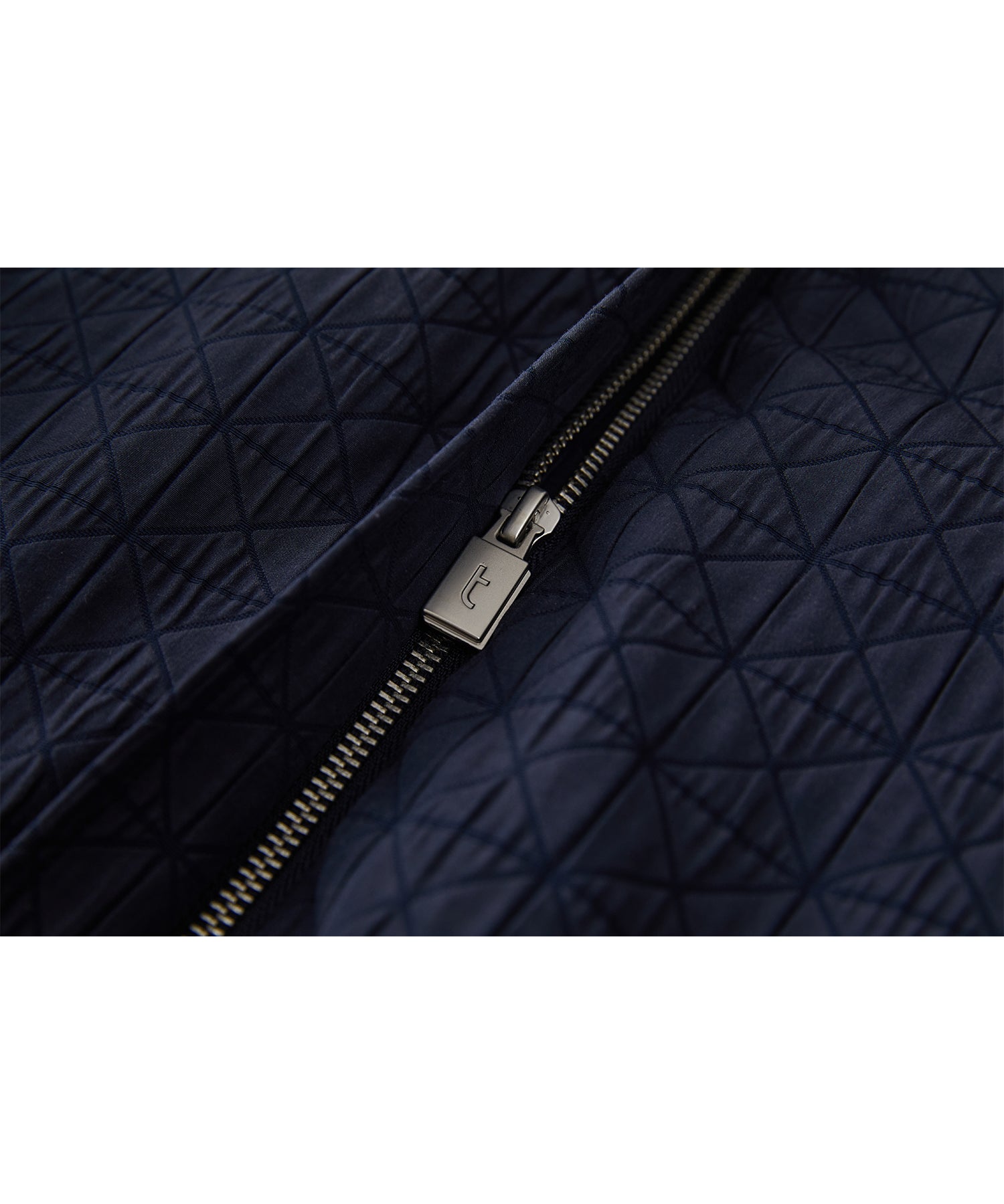 Diamond Jacquard Quilted Down Coat – Belt & Scarf Set