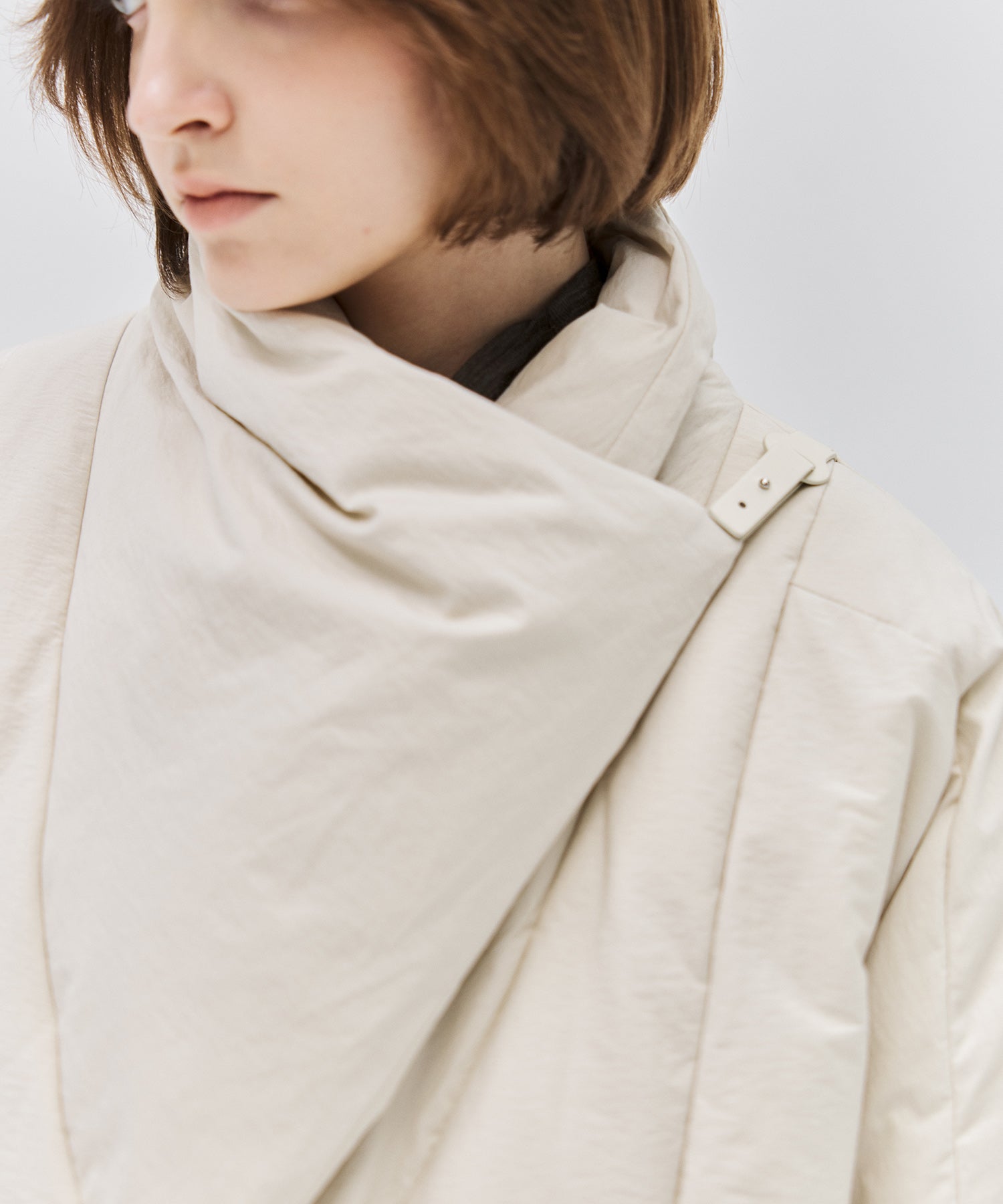 Deconstructed Wrap Down Oversized Coat