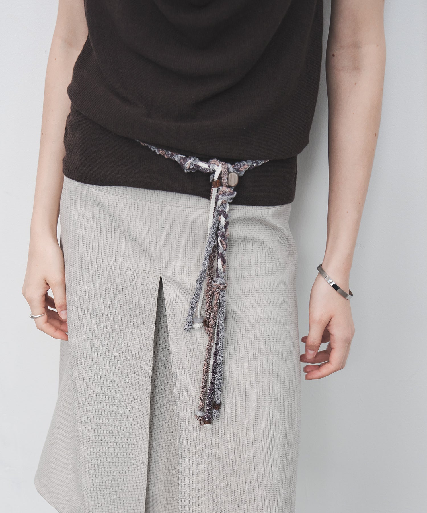 Boho Beaded Braided Waist Belt