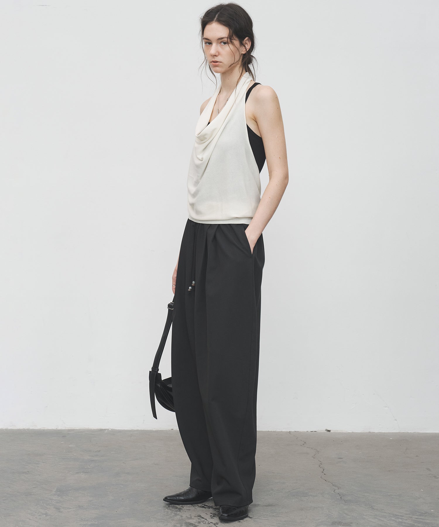Drape Neck Halter Top