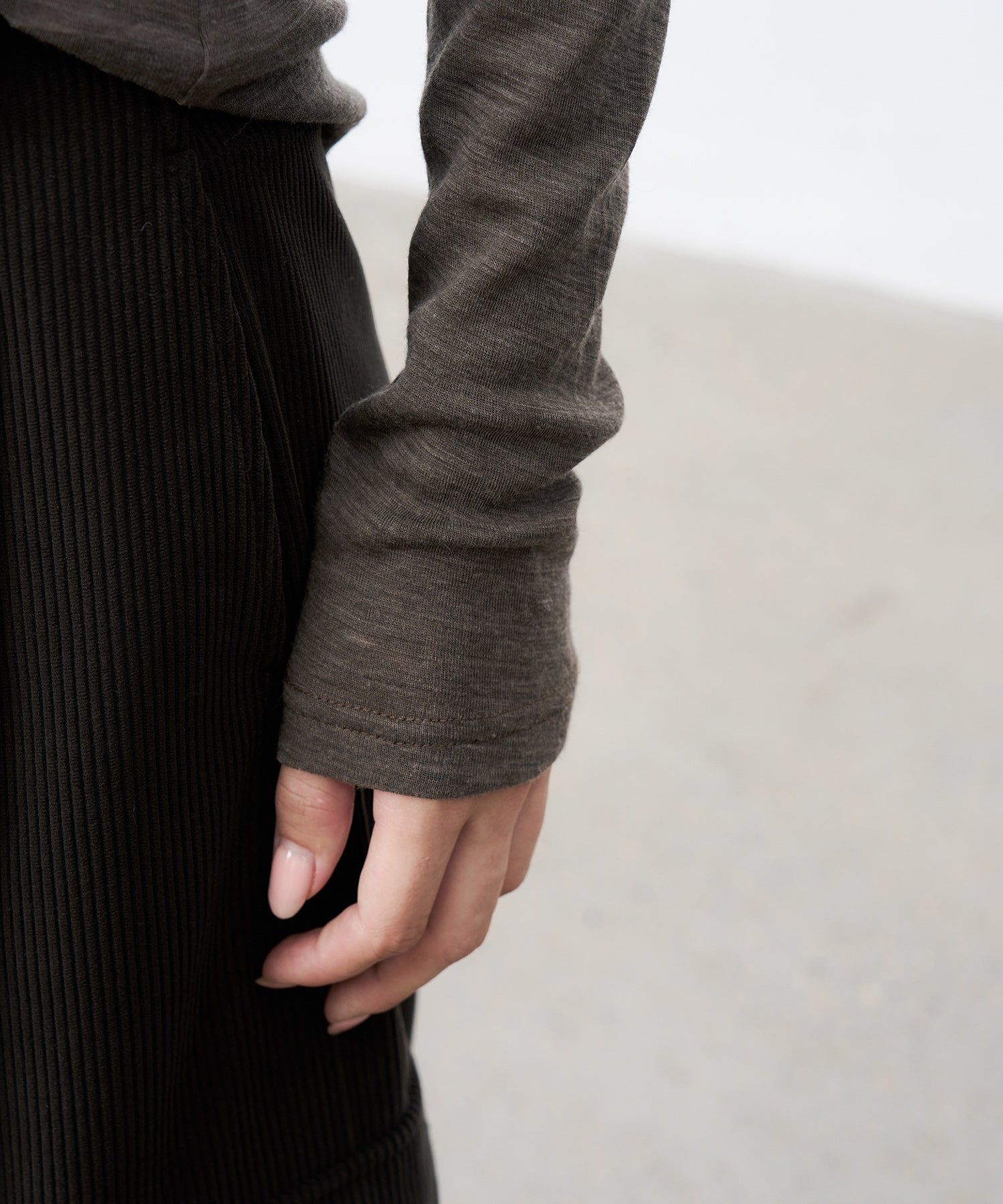Slim-Fit Wool Turtleneck Knit Top