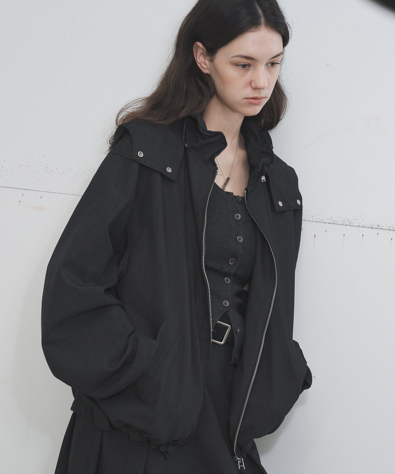 Frill-Collar Short Jacket