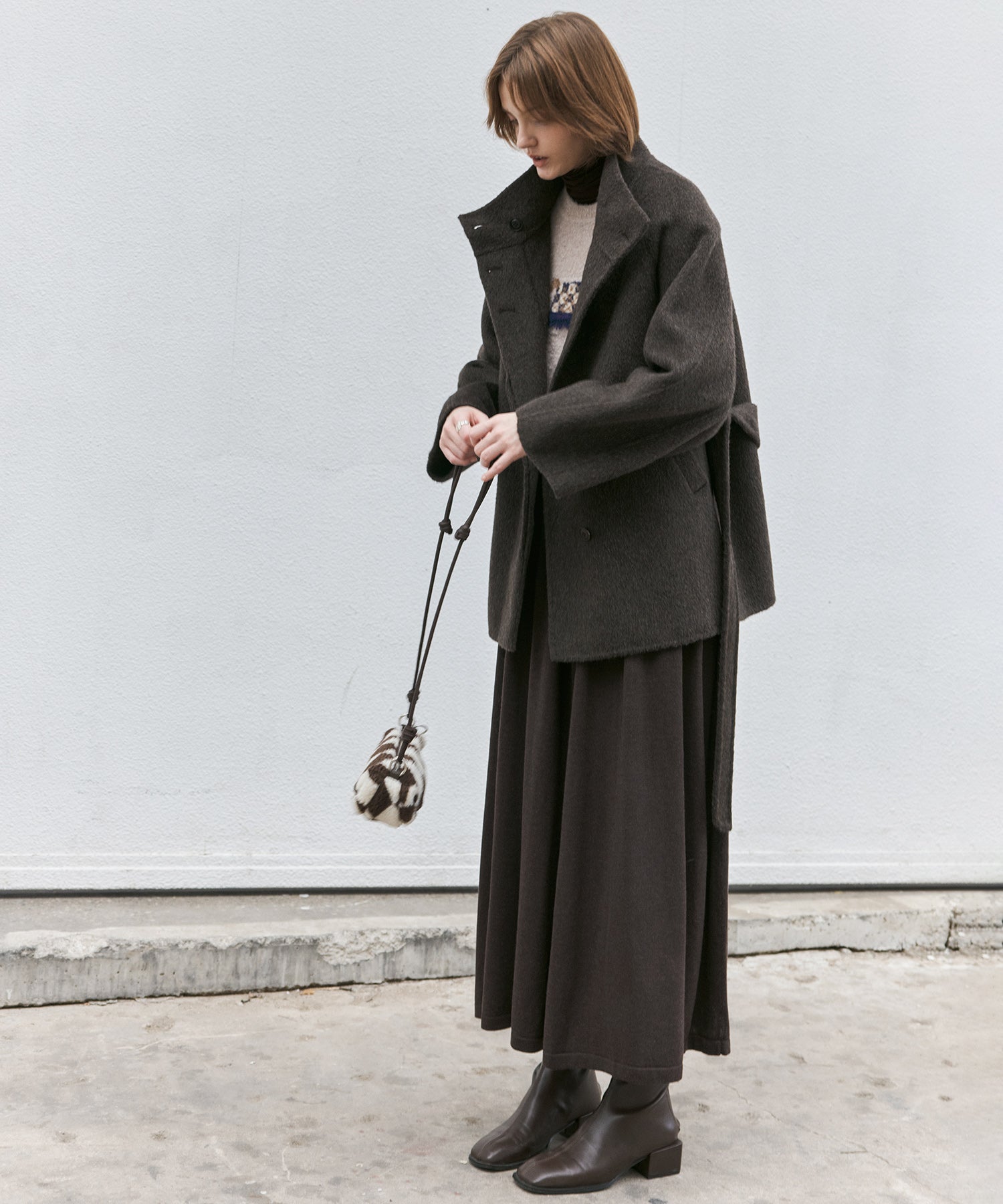 Pony Jacquard Crewneck Knit Sweater