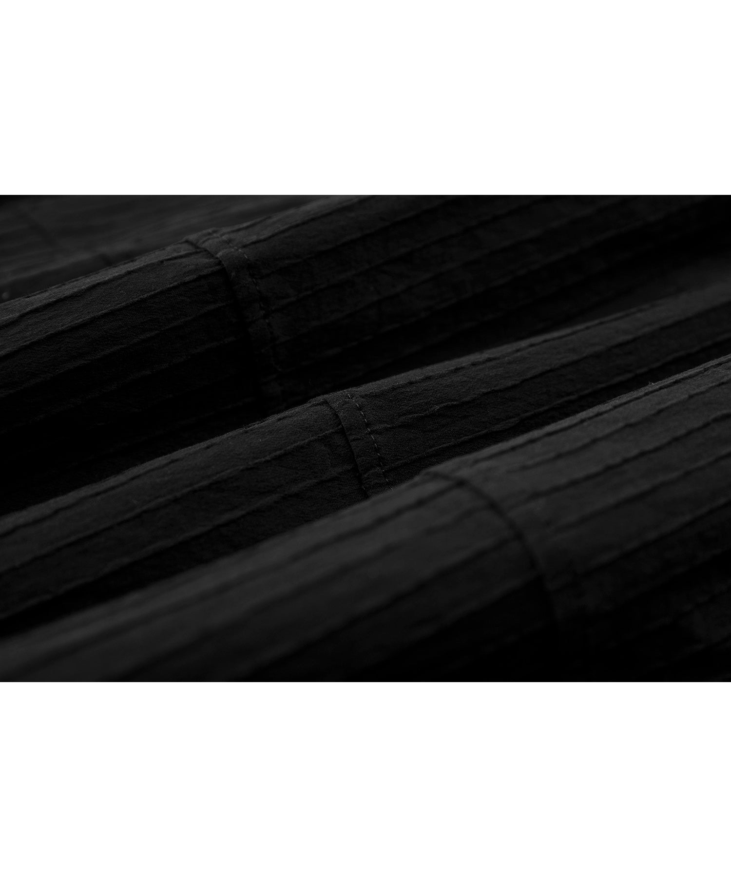 Textured Stripe Semi-Balloon Long Skirt