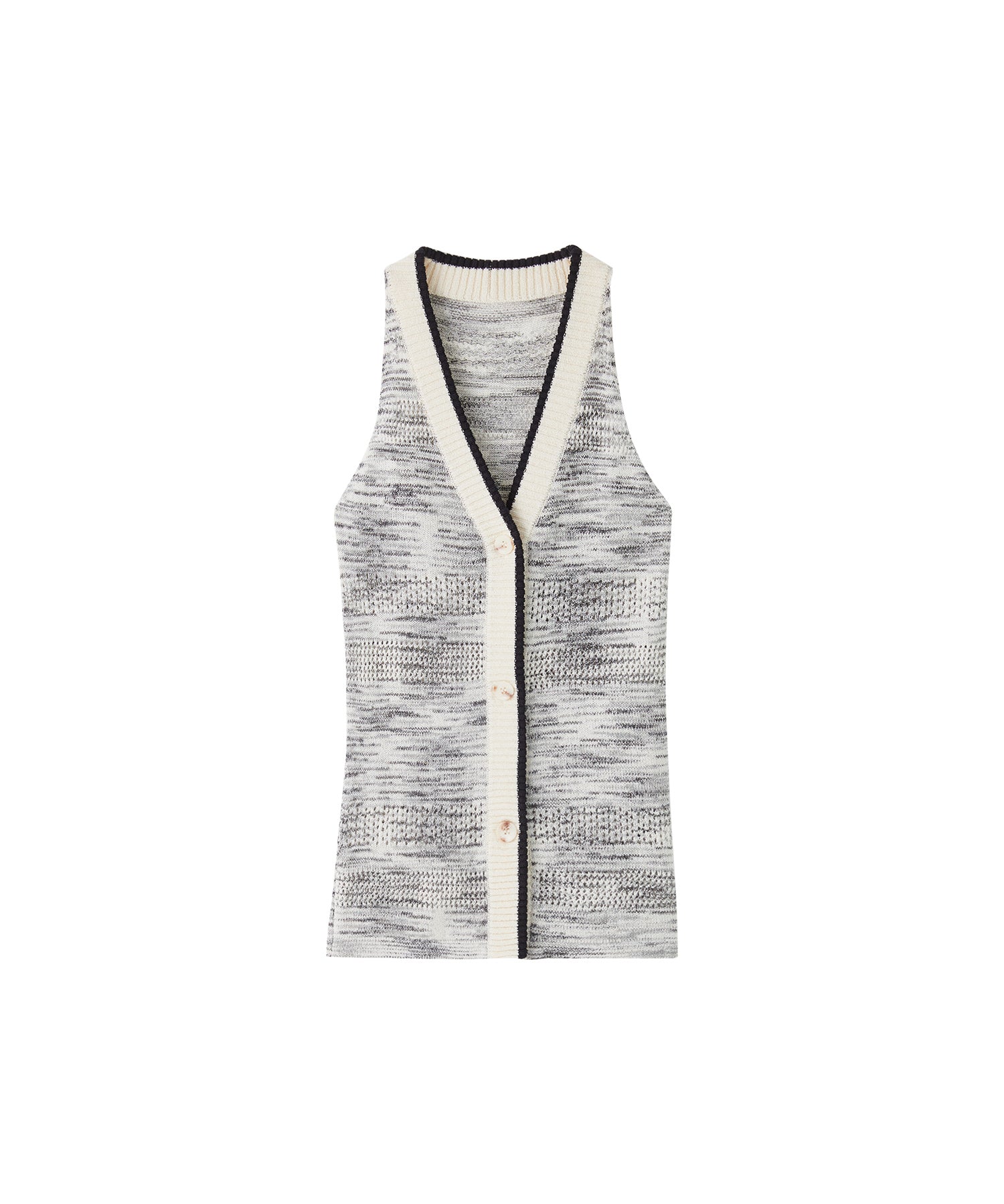 Melange Halter Knit Top