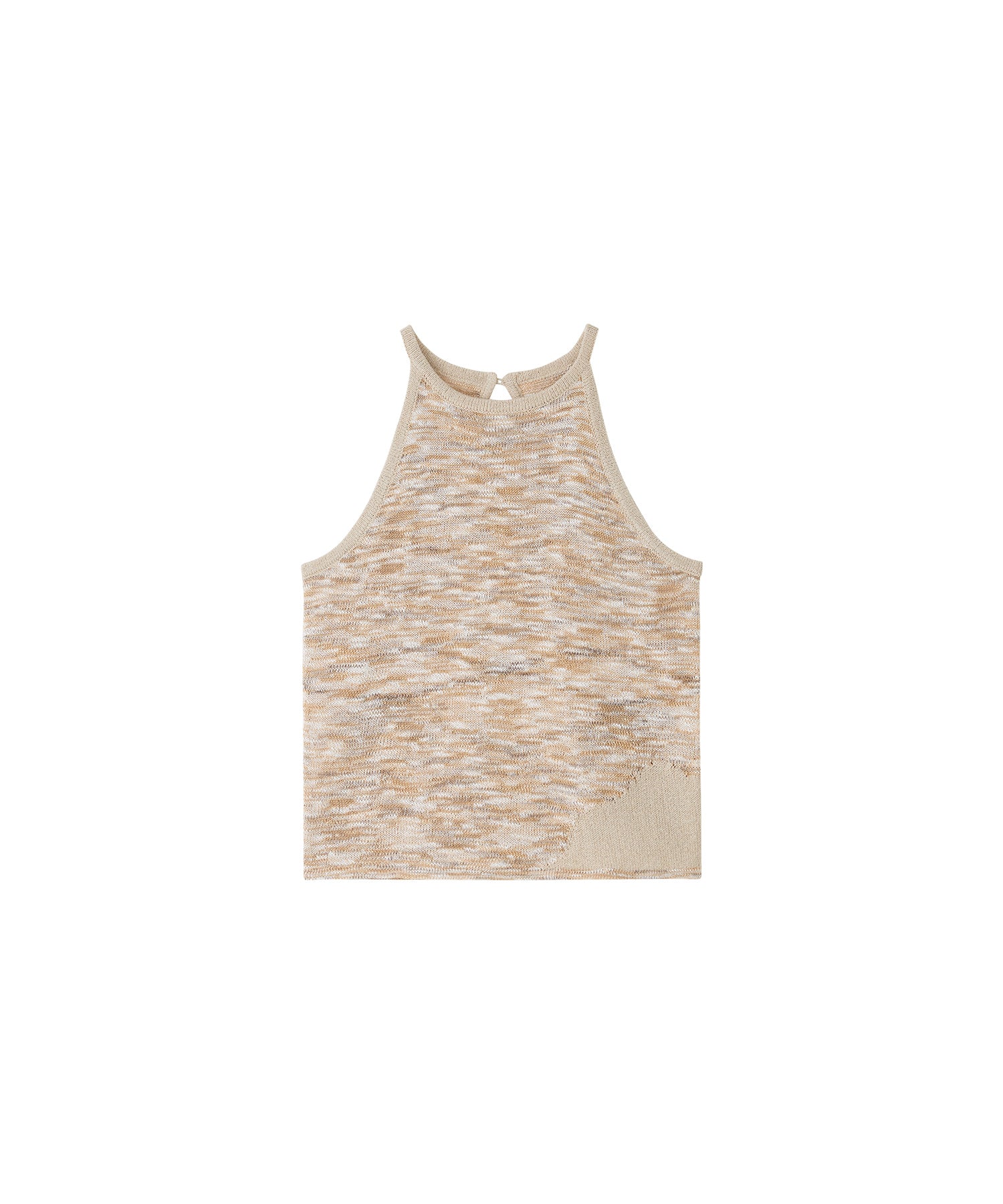 Artistic Mixed-Color Camisole Tank