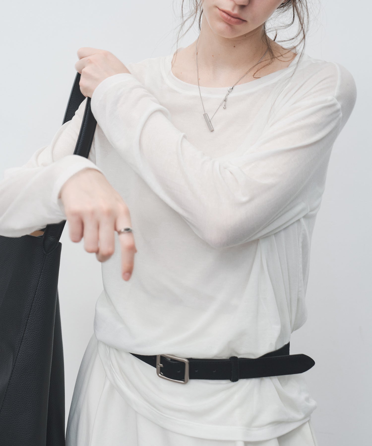 Sheer Loose-Fit Long Sleeve Tee – Lightweight Layering Top