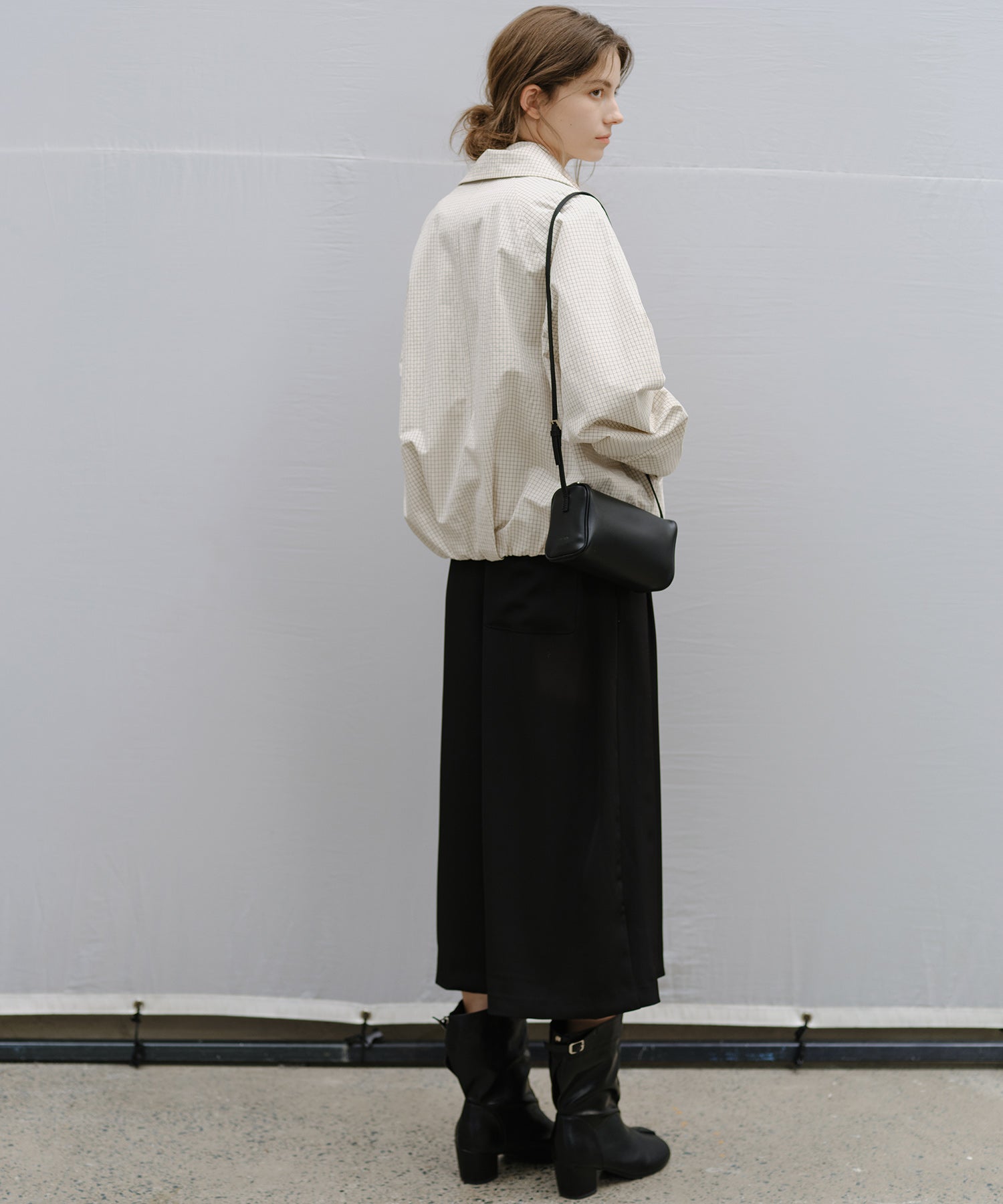 Wide-Leg Culotte Slacks