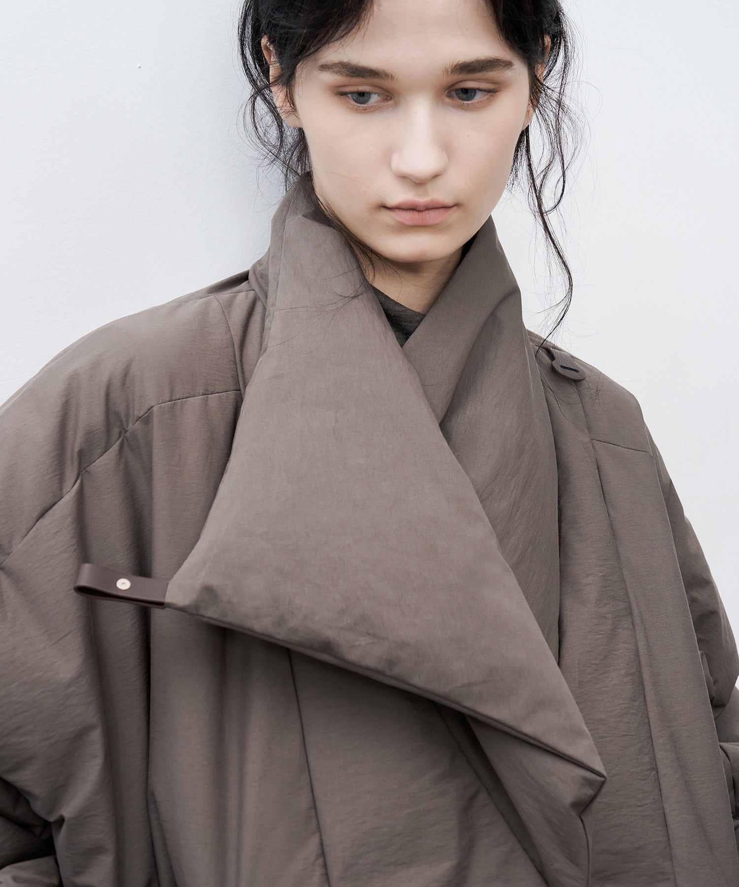 Deconstructed Wrap Down Oversized Coat