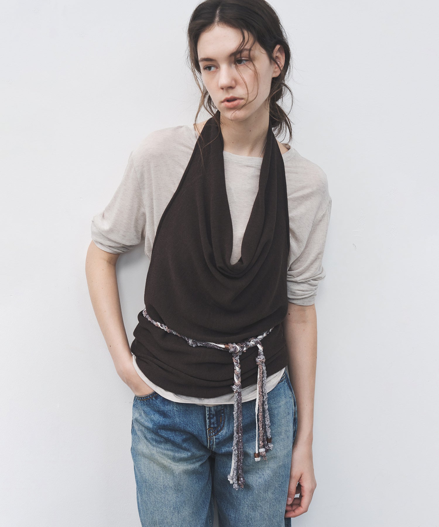 Boho Beaded Braided Waist Belt