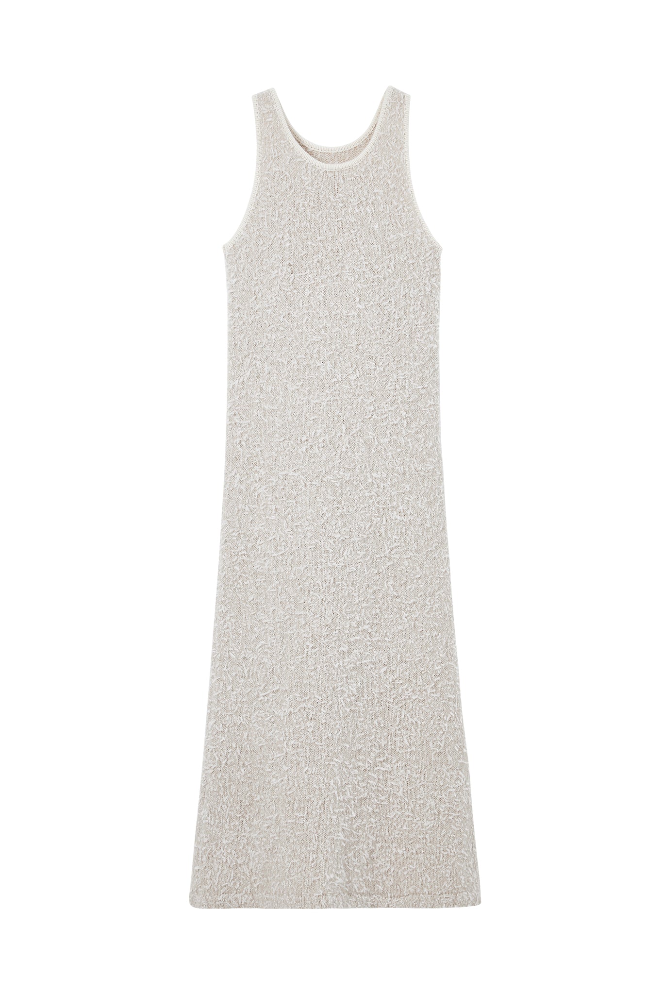 Tweed Round Neck Knit Dress