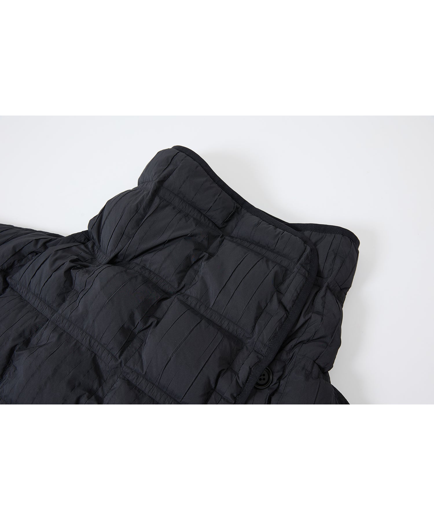 Crinkled Stand Collar Down Jacket