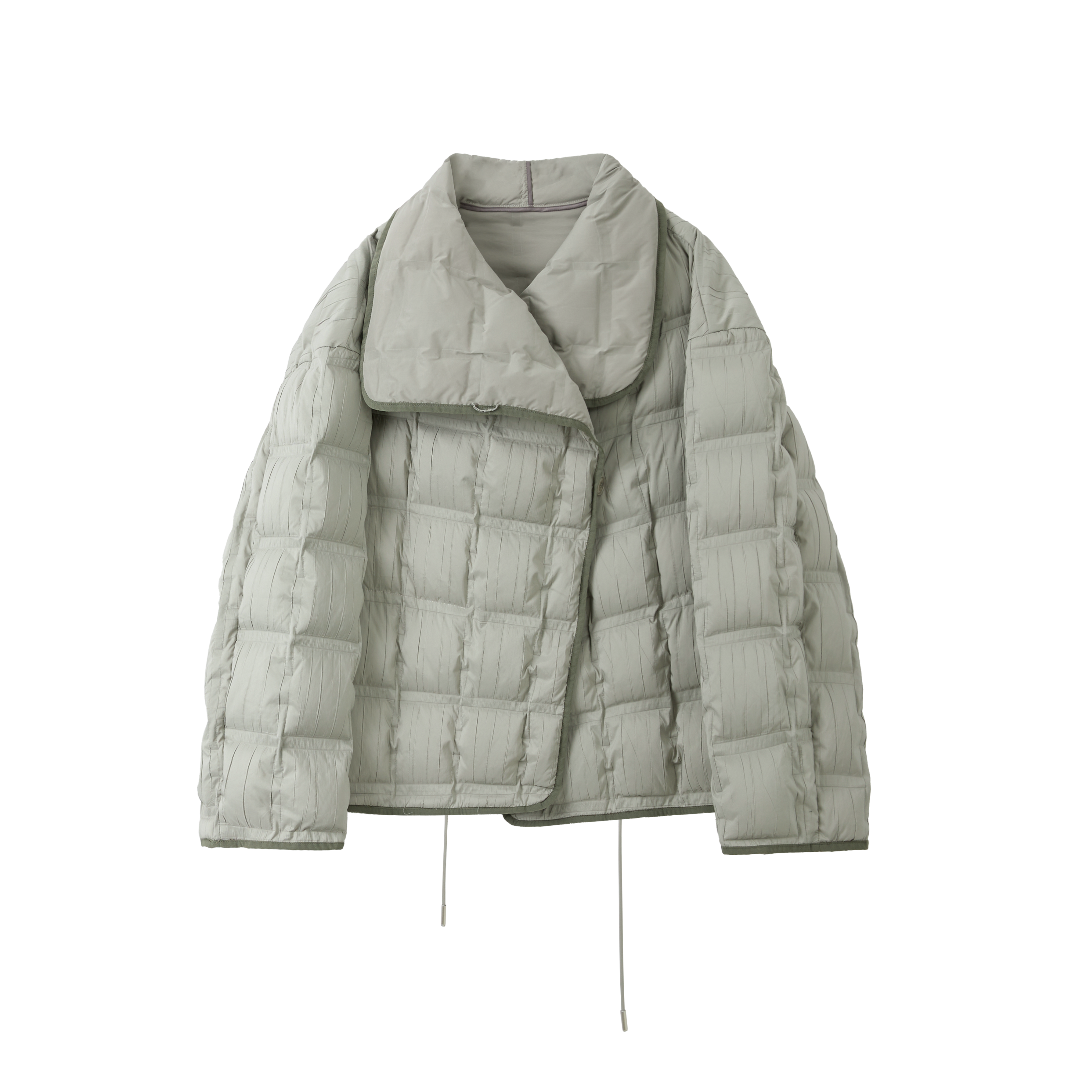 Crinkled Stand Collar Down Jacket