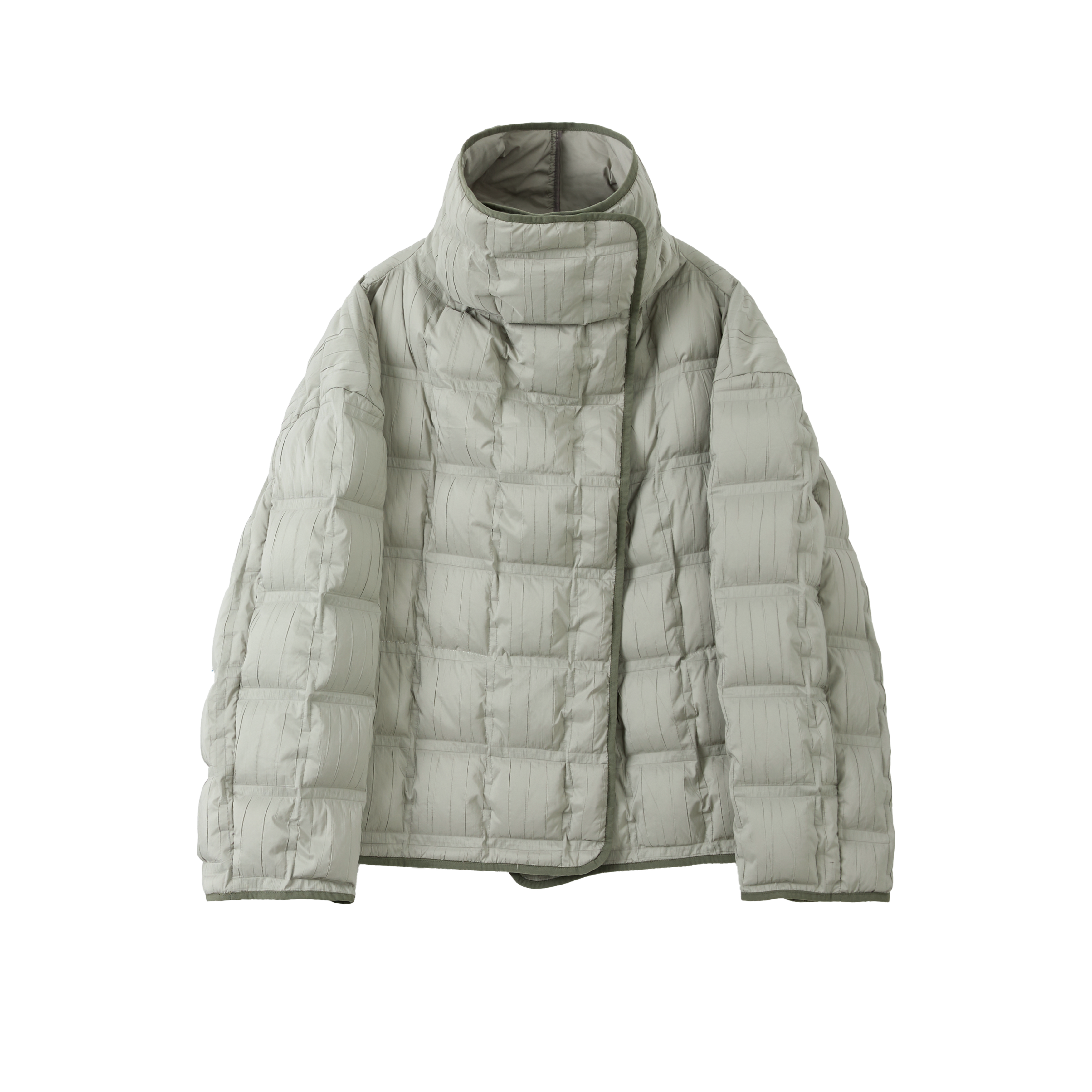 Crinkled Stand Collar Down Jacket