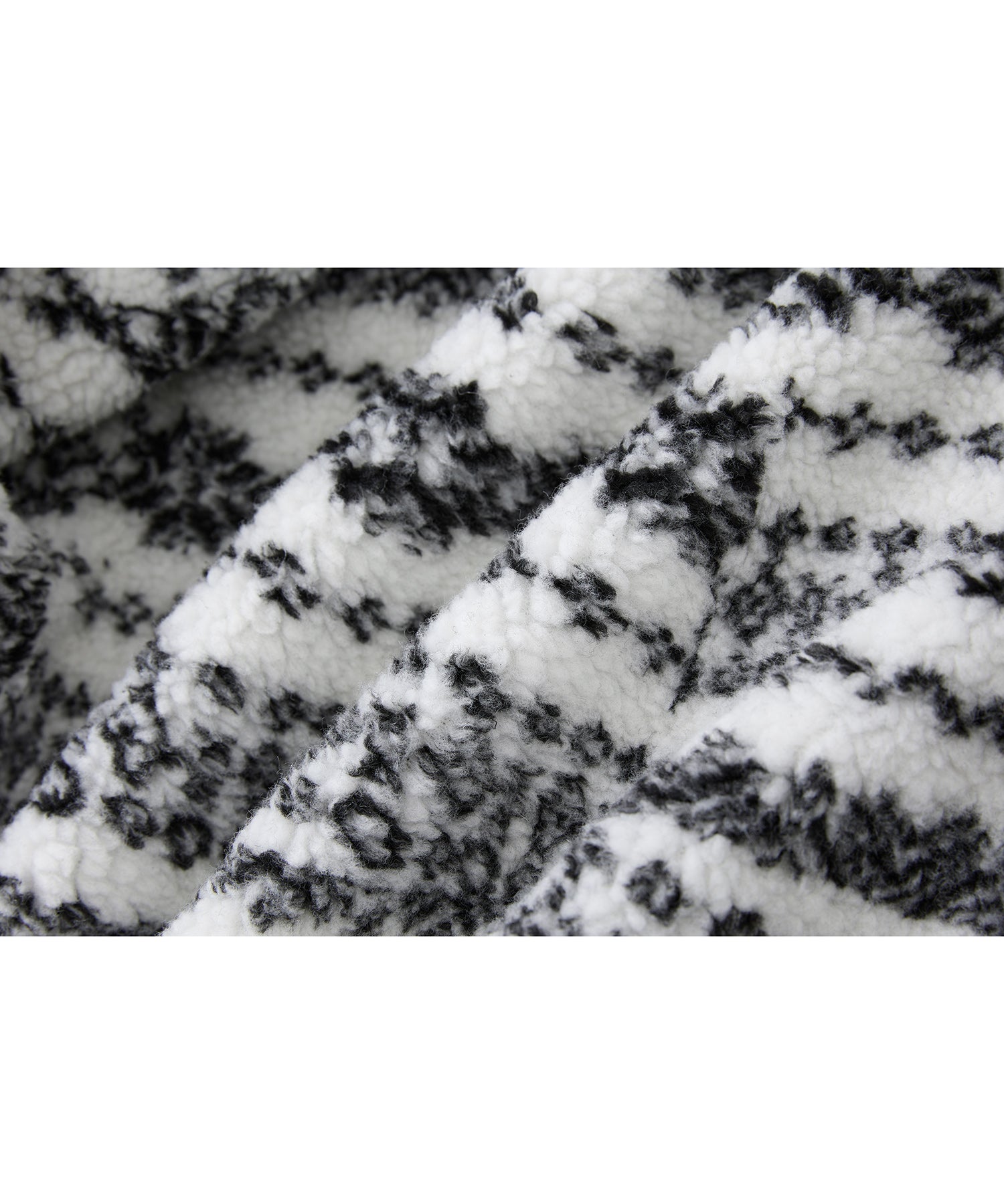 Fair Isle Faux Shearling Jacket with Gloves