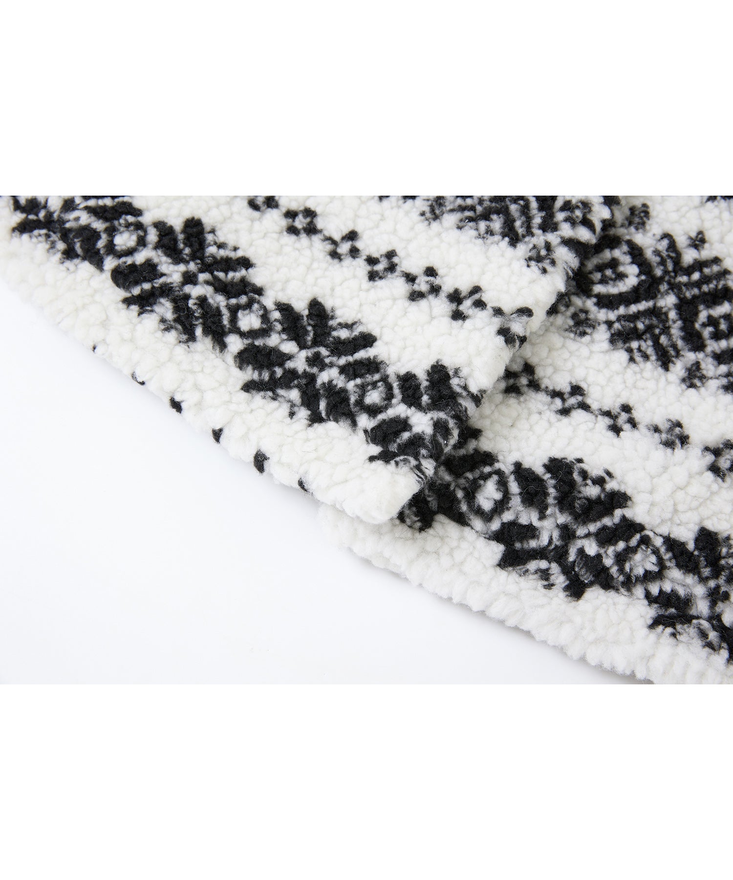 Fair Isle Relaxed Fit Fleece Jacket