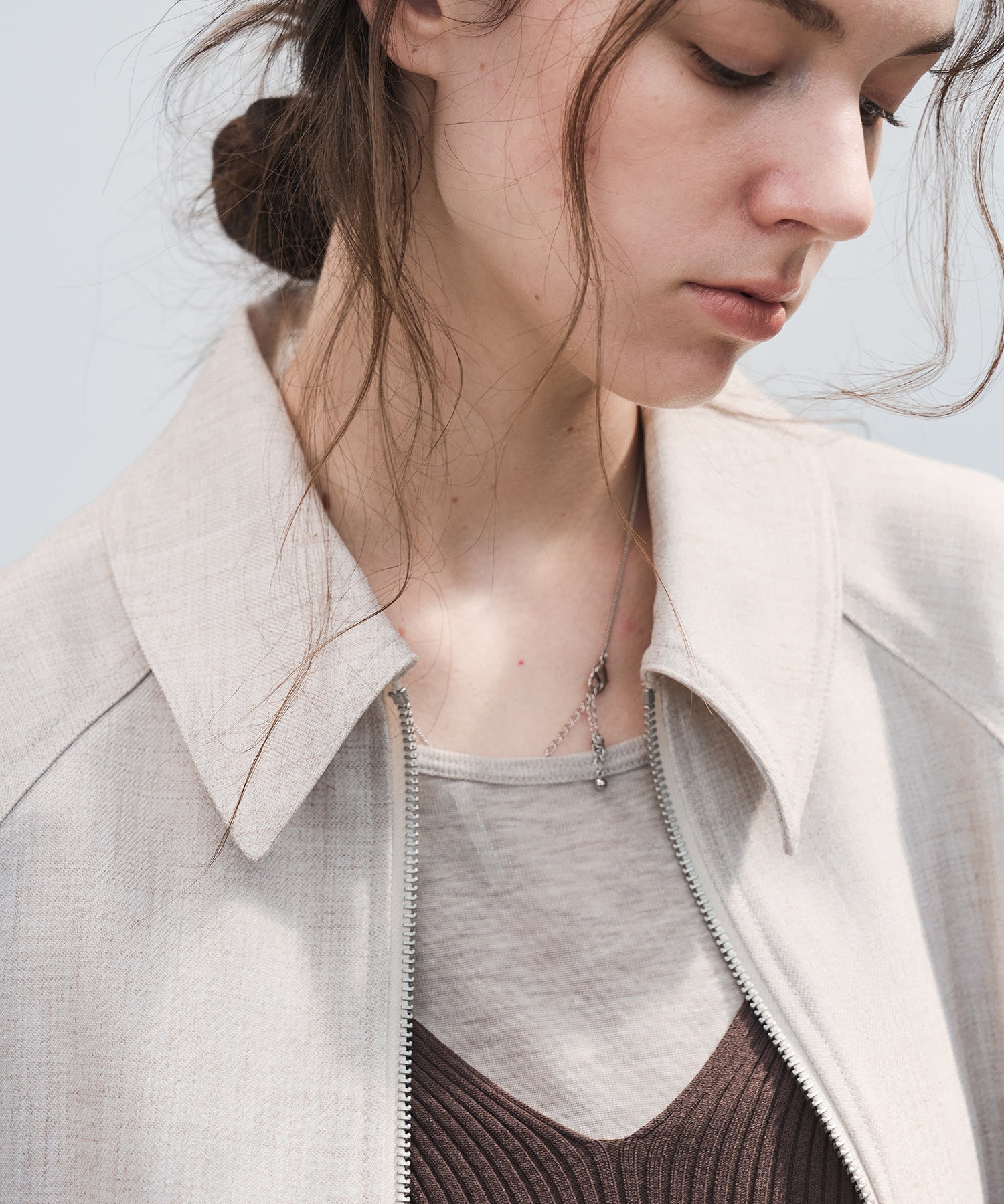 Drawstring-Waist Casual Jacket