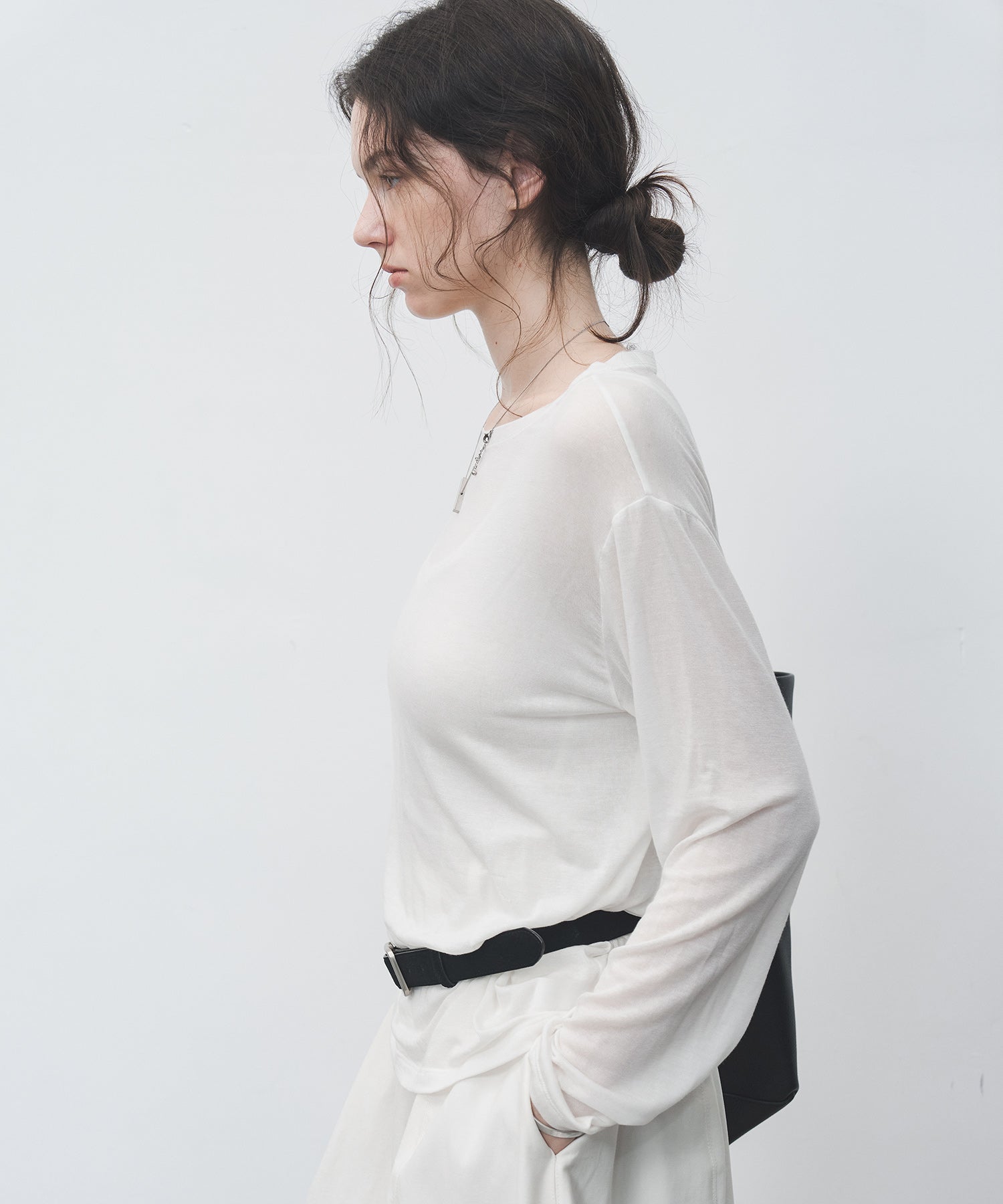 Sheer Loose-Fit Long Sleeve Tee – Lightweight Layering Top