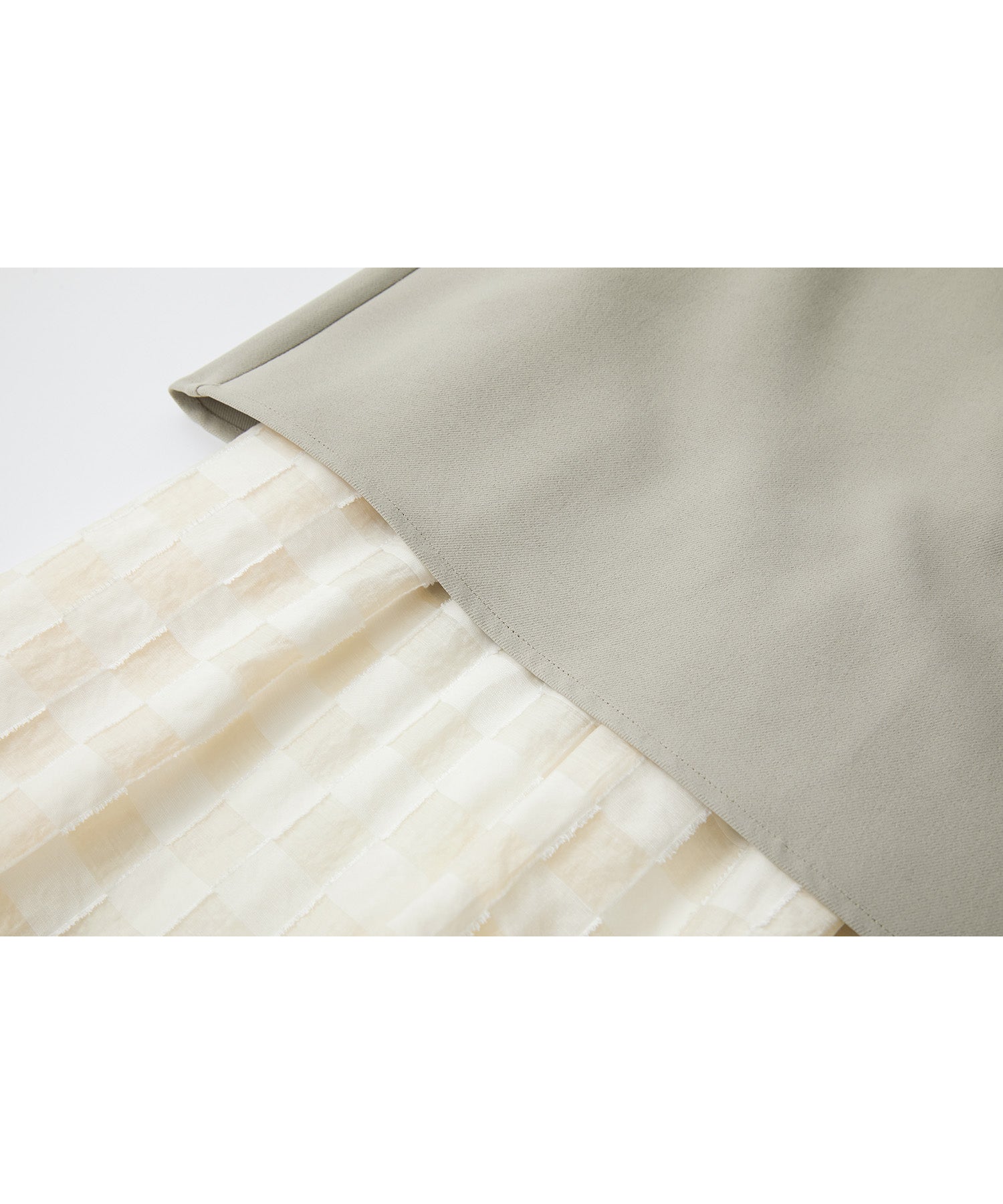 Layered Check & Stripe Dress