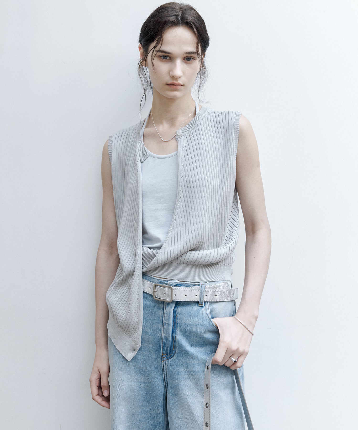 Layered Halter Neck T-Shirt Set