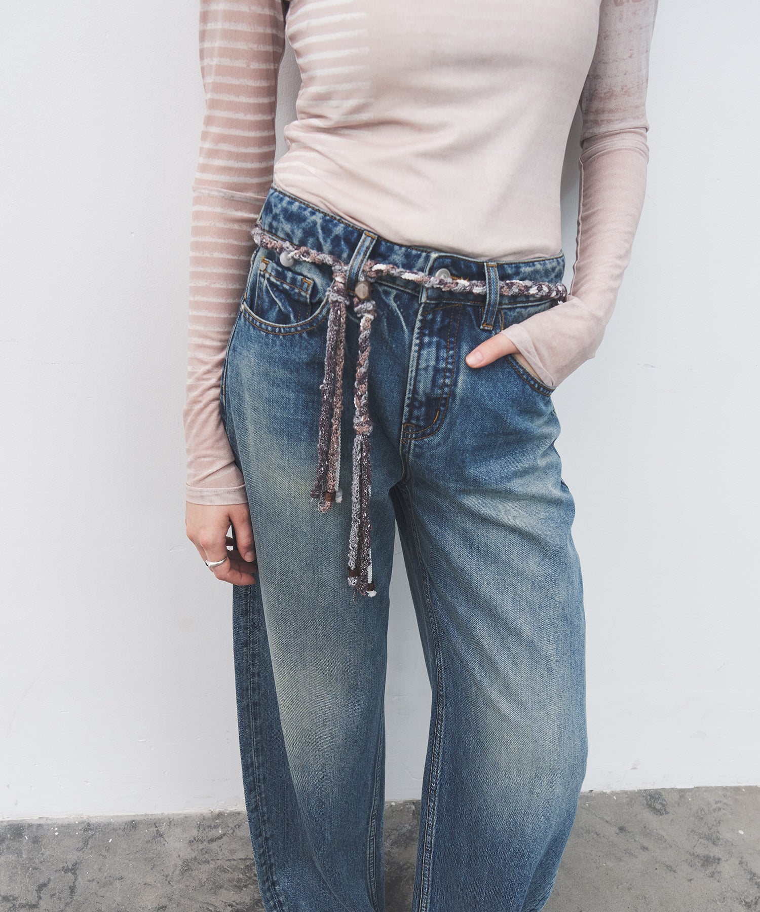 Boho Beaded Braided Waist Belt