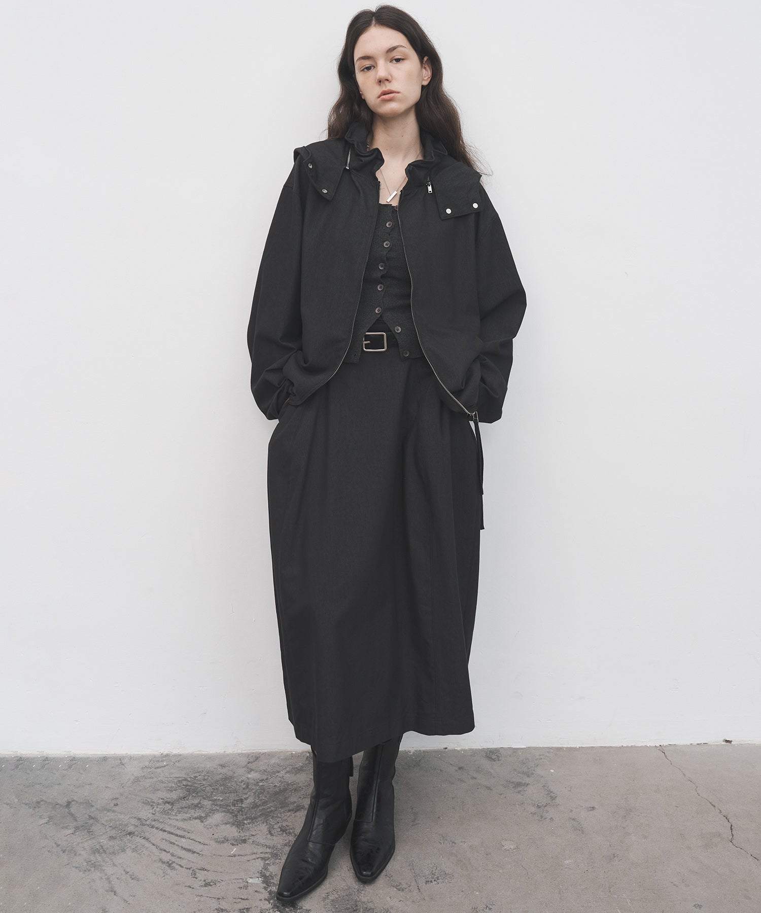 High-Waist Cocoon Balloon Skirt